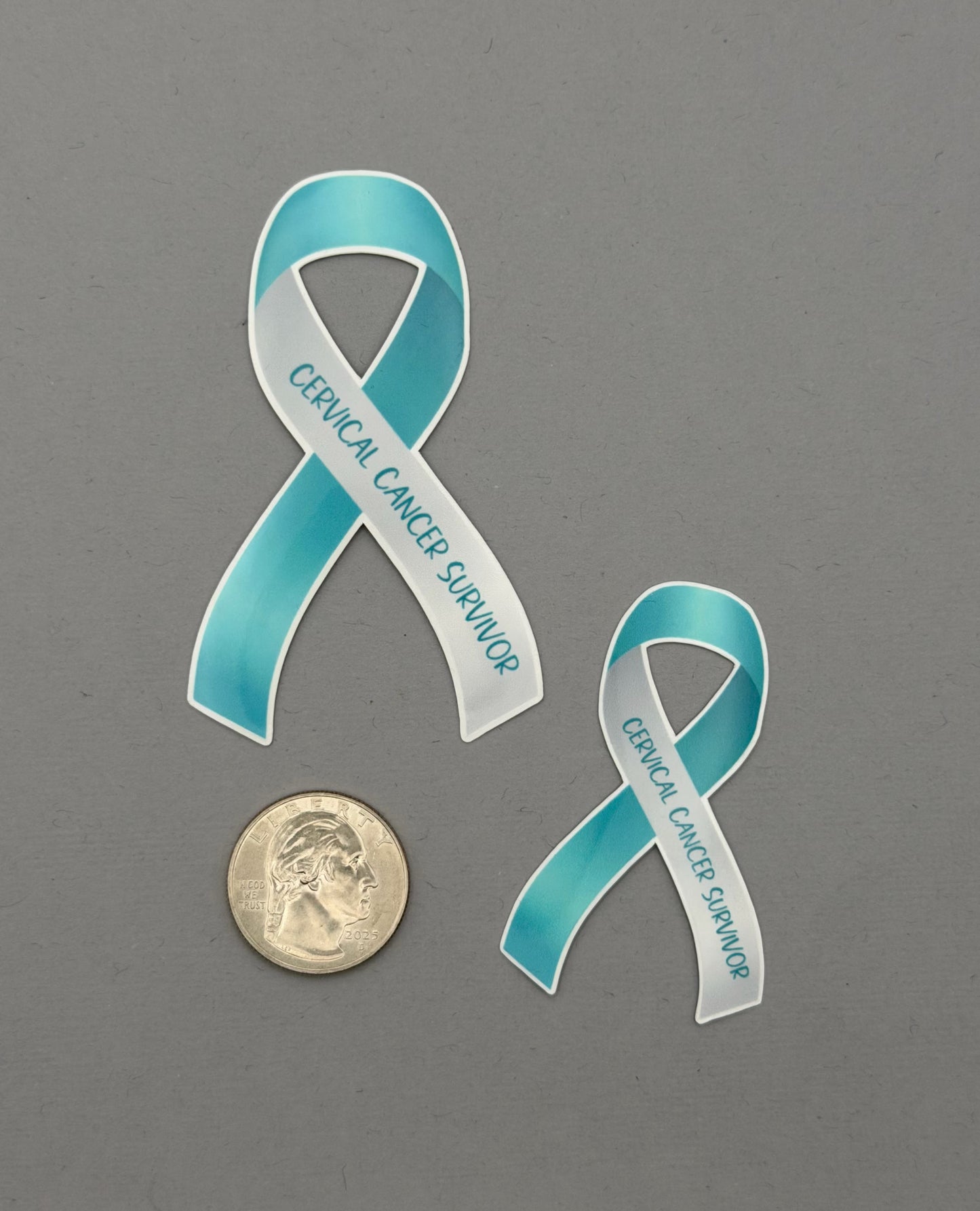 Cervical Cancer Survivor Ribbon Sticker