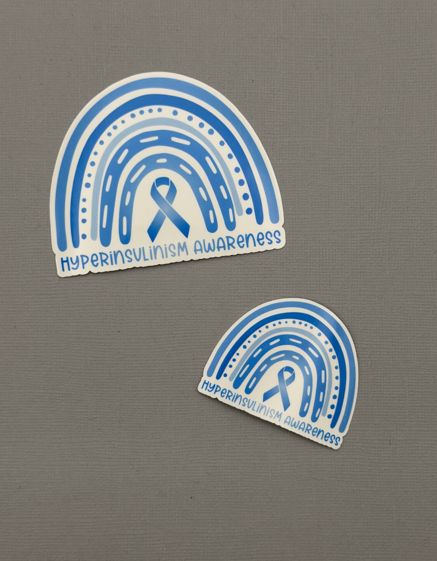 Hyperinsulinism Awareness Rainbow Sticker or Magnet