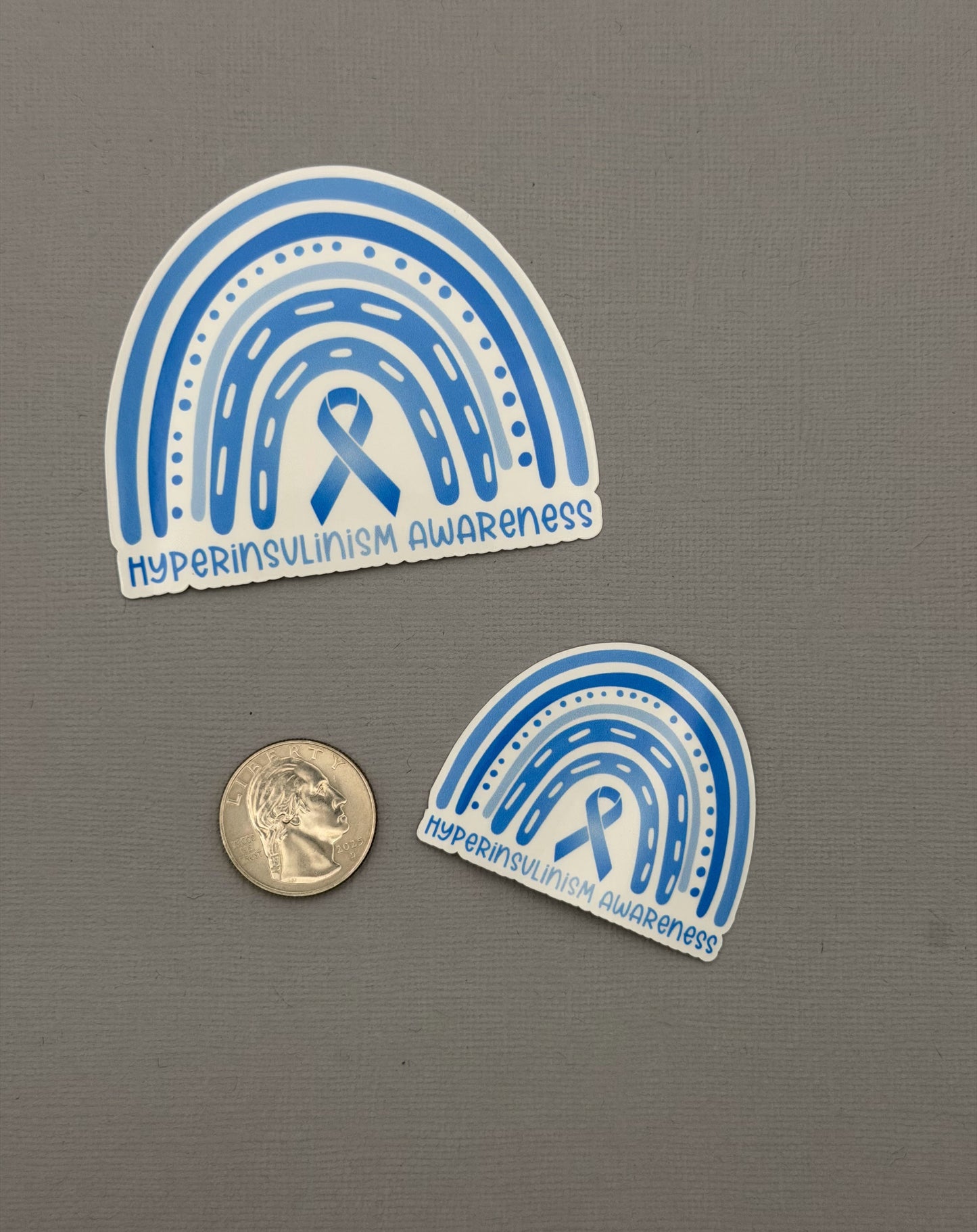 Hyperinsulinism Awareness Rainbow Sticker or Magnet