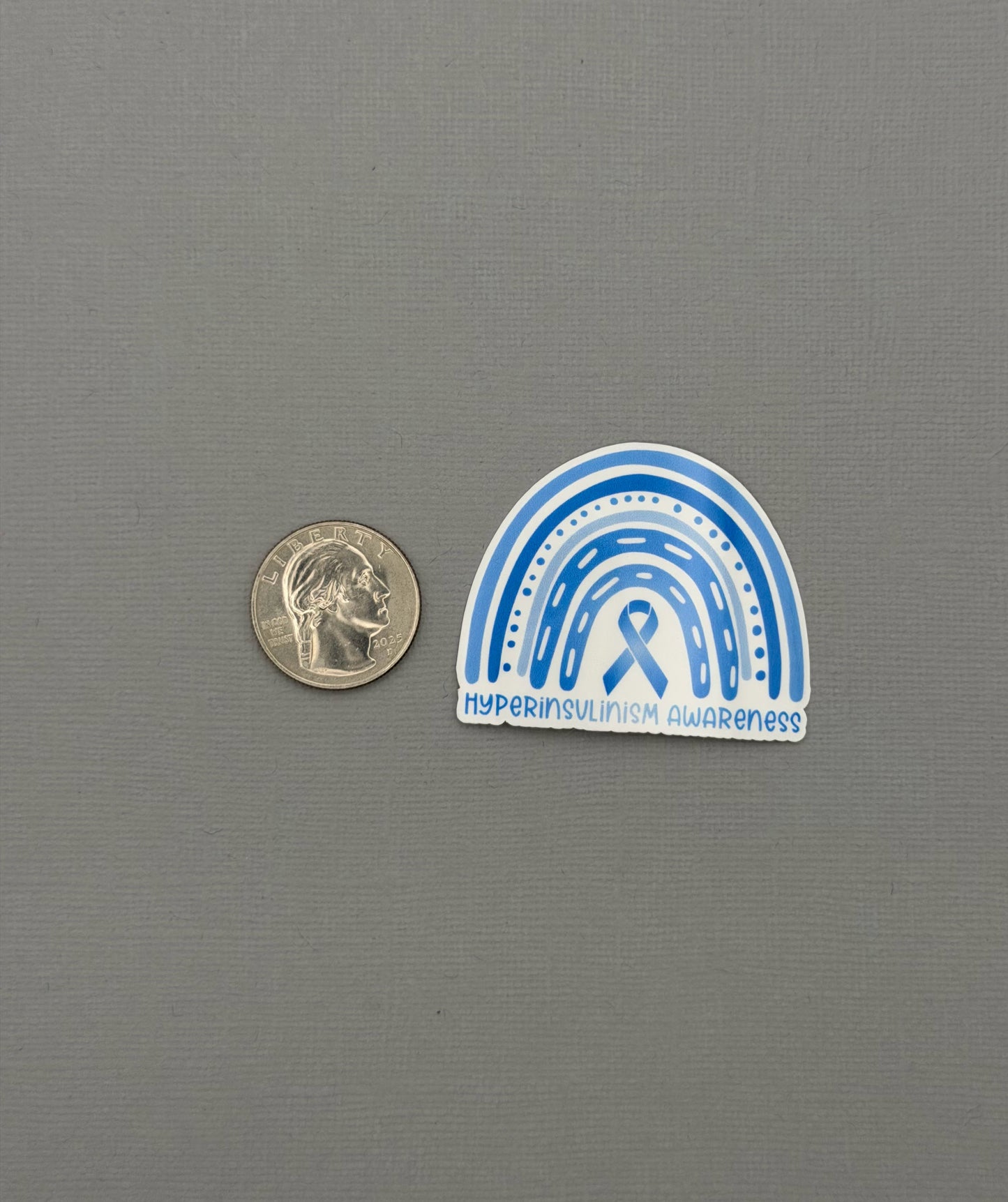 Hyperinsulinism Awareness Rainbow Sticker or Magnet