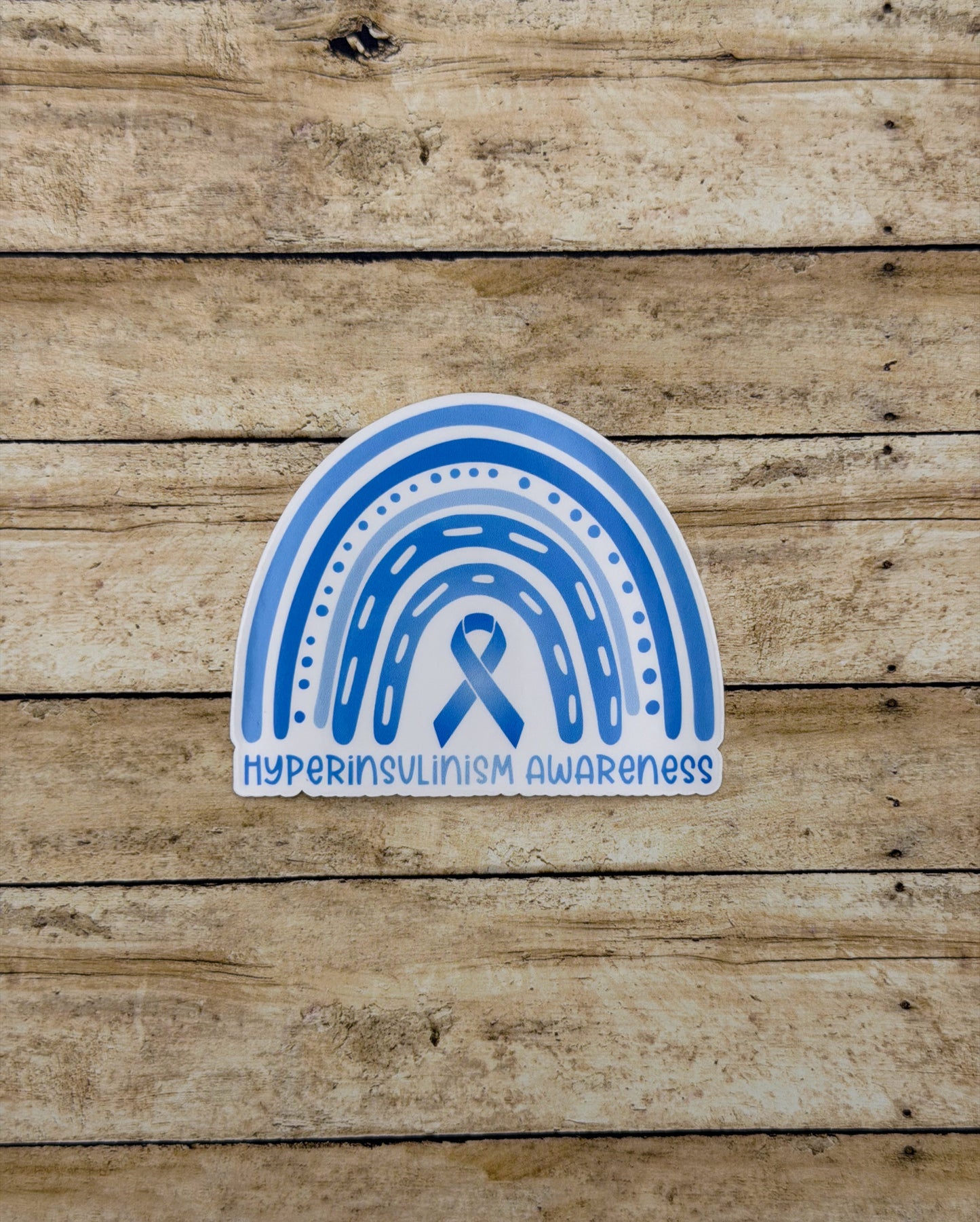 Hyperinsulinism Awareness Rainbow Sticker or Magnet