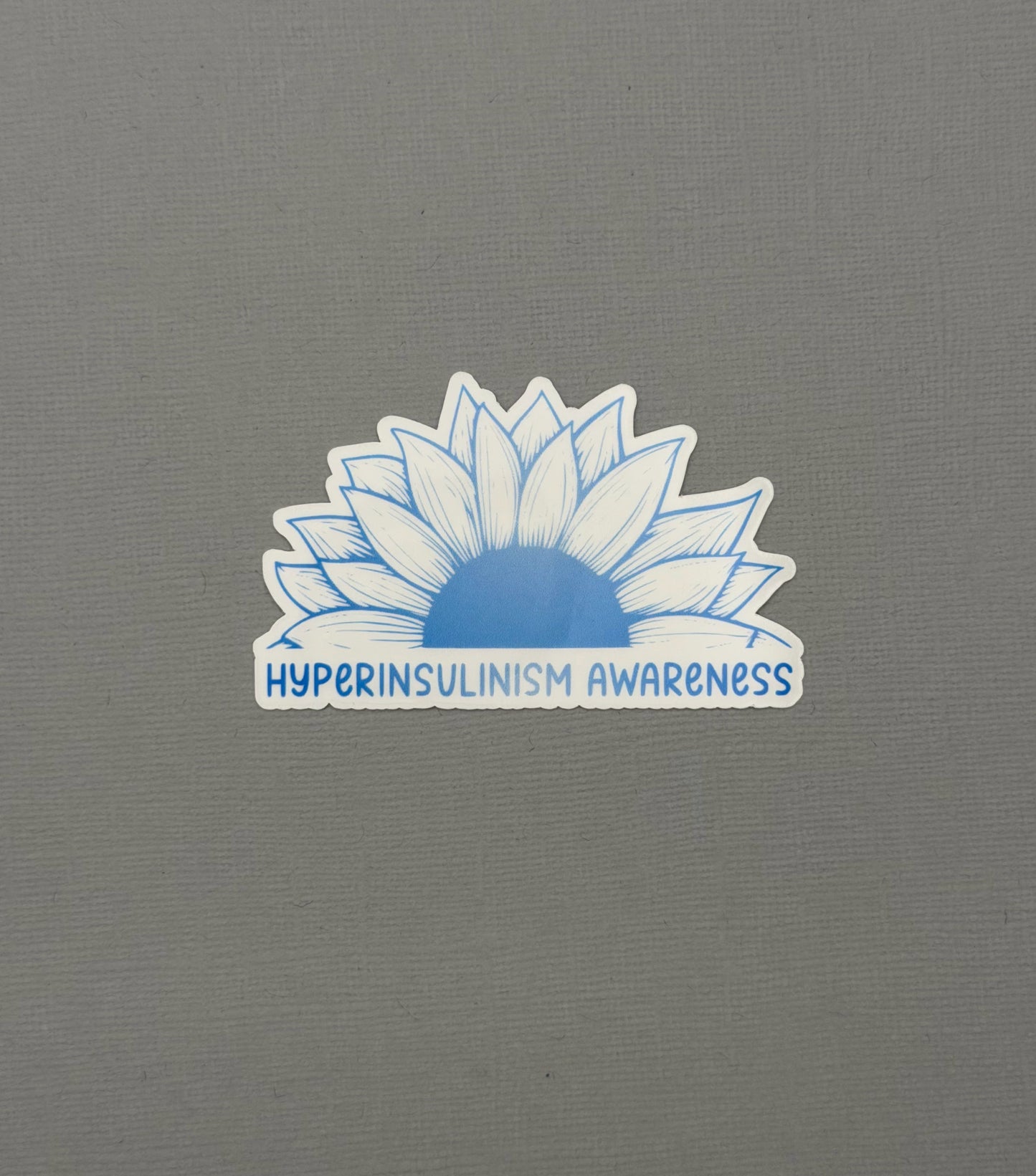 Hyperinsulinism Awareness Sunflower Sticker or Magnet