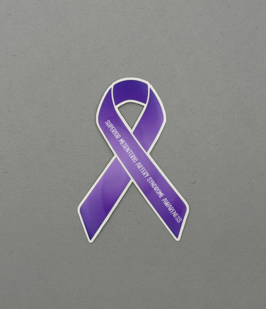 Superior Mesenteric Artery Syndrome Awareness Ribbon Sticker