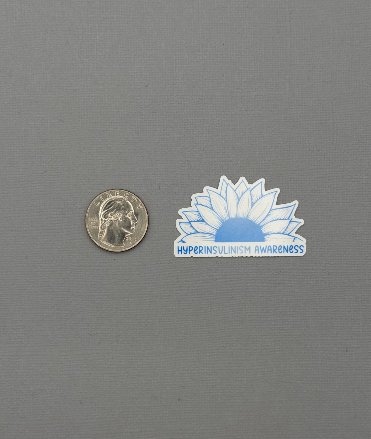 Hyperinsulinism Awareness Sunflower Sticker or Magnet