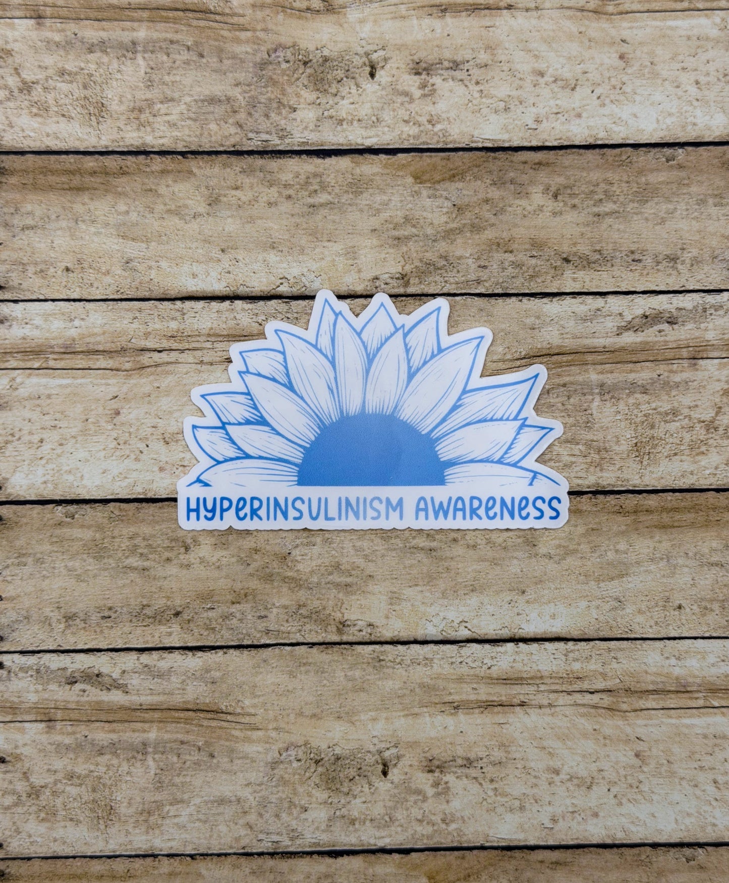 Hyperinsulinism Awareness Sunflower Sticker or Magnet