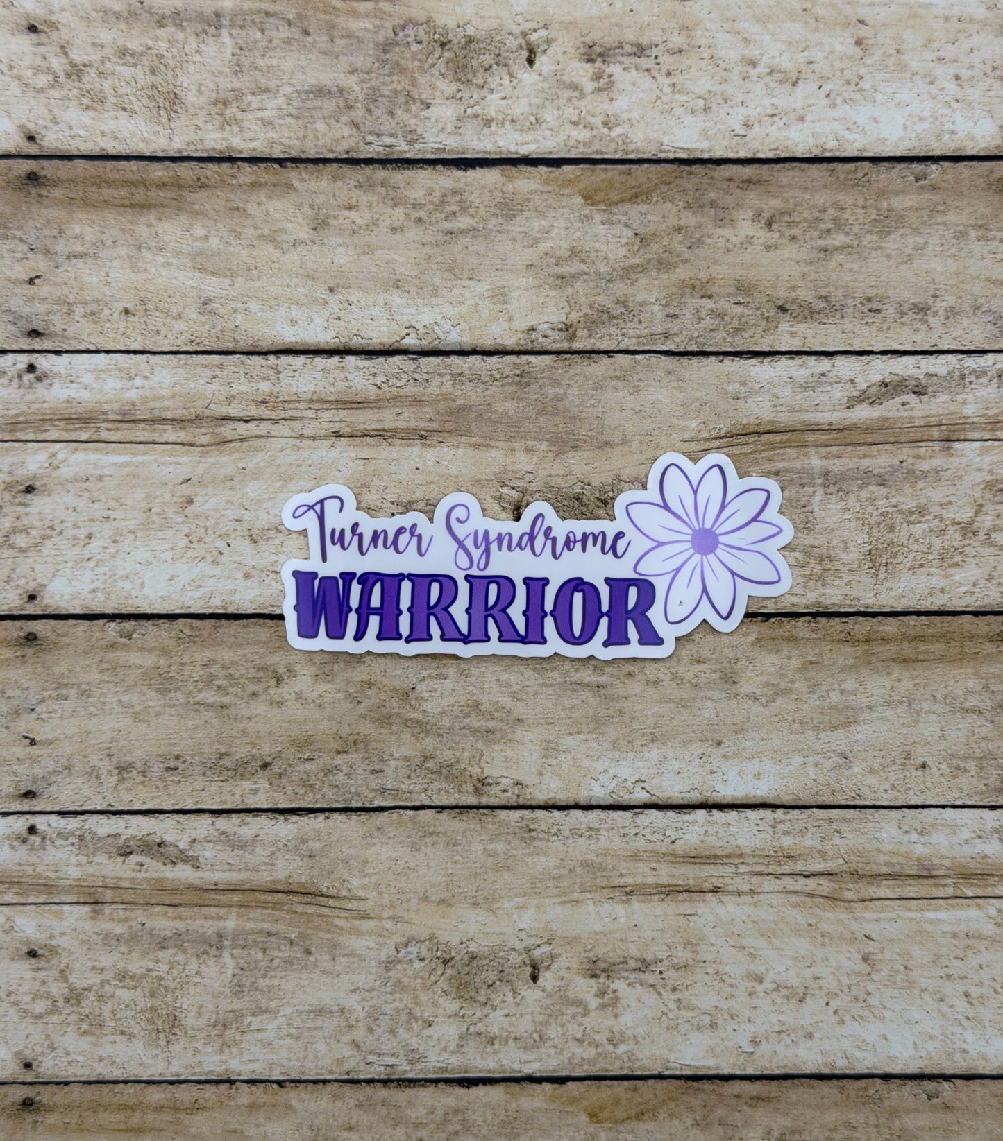 Turner Syndrome Warrior Flower Sticker or Magnet