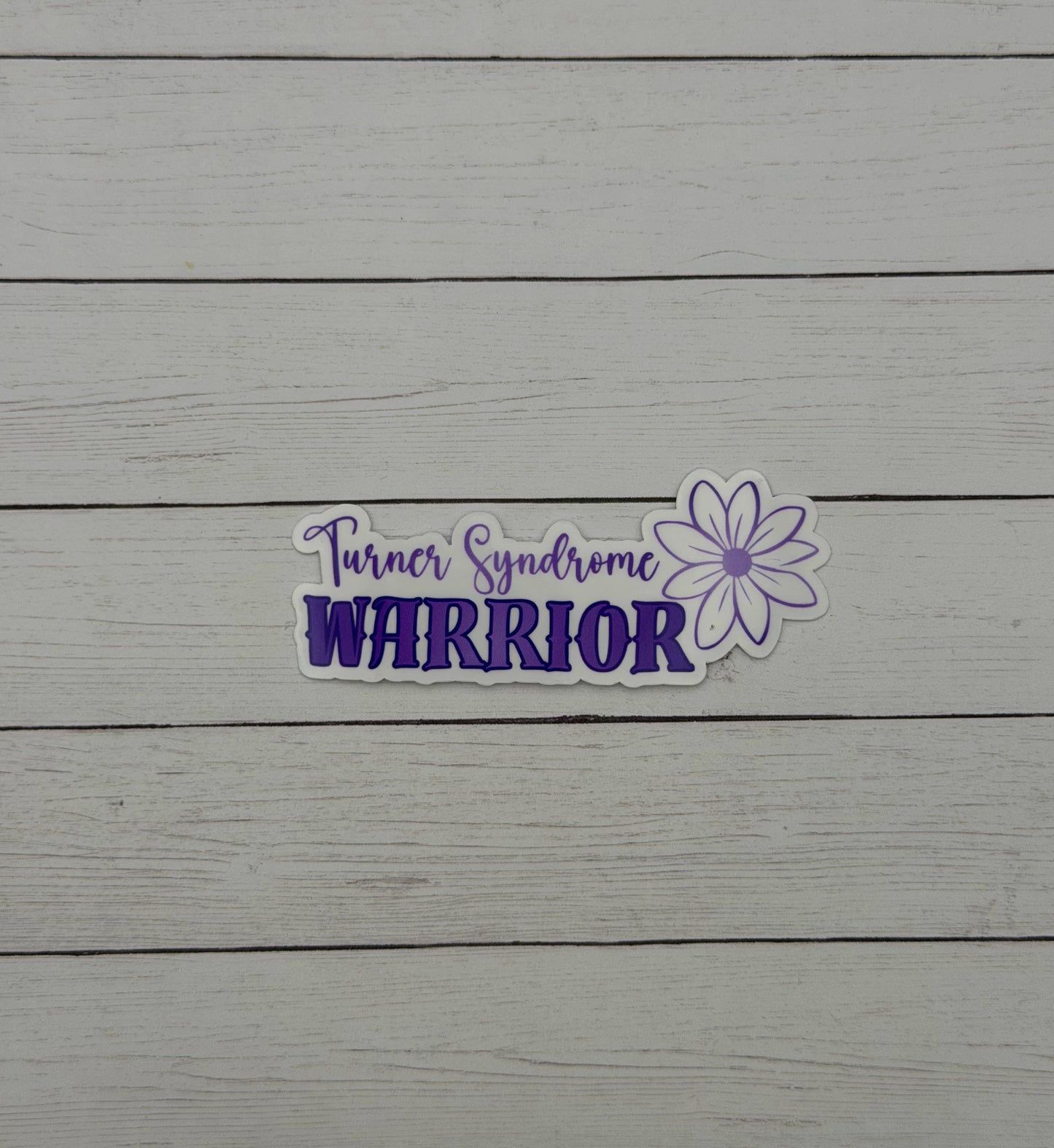 Turner Syndrome Warrior Flower Sticker or Magnet