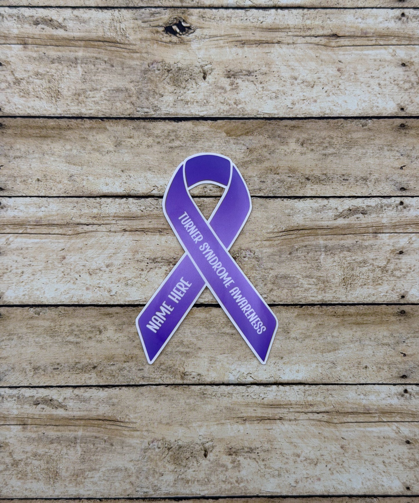 Turner Syndrome Awareness Custom Ribbon Sticker or Magnet