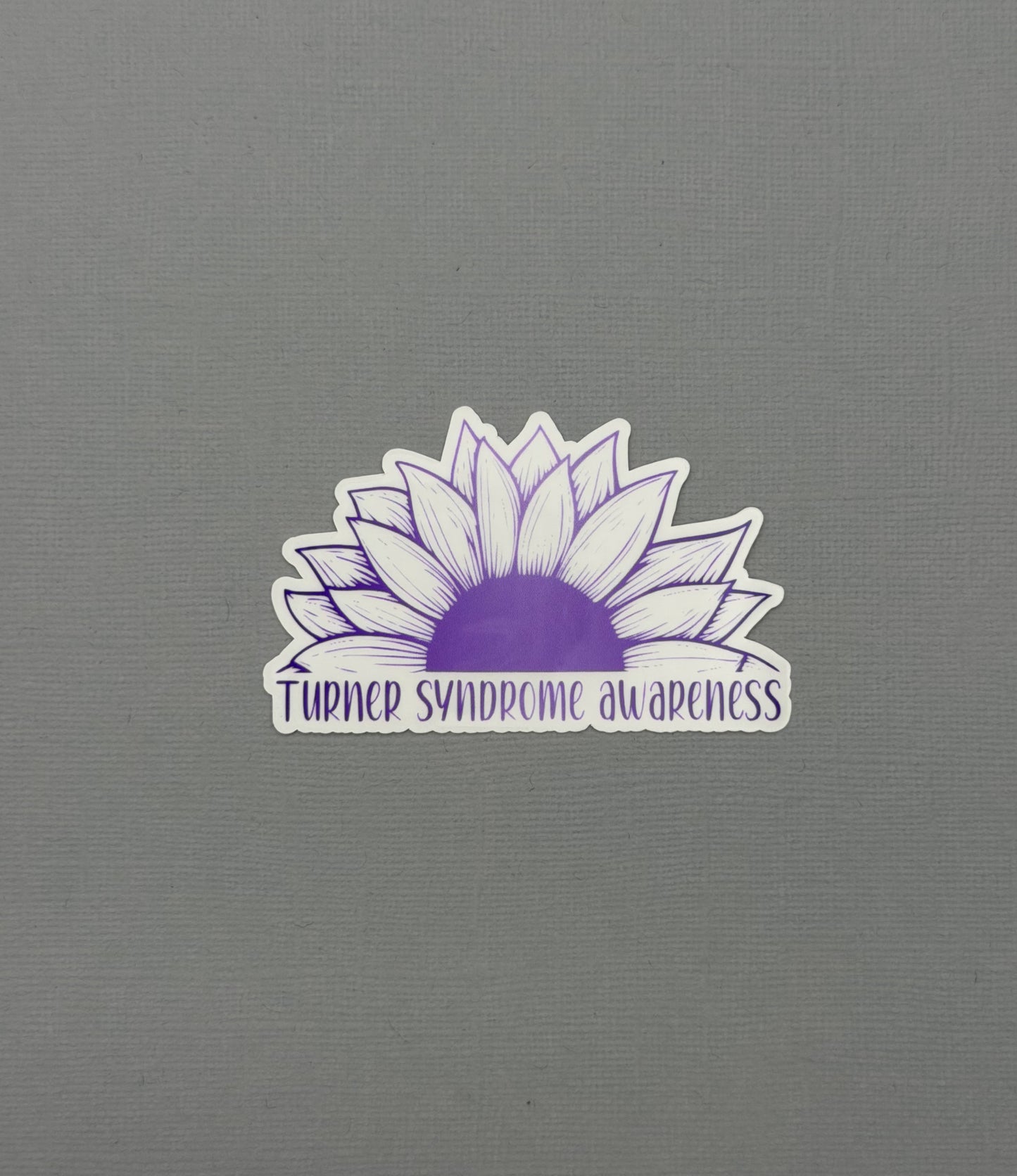 Turner Syndrome Awareness Sunflower Sticker or Magnet