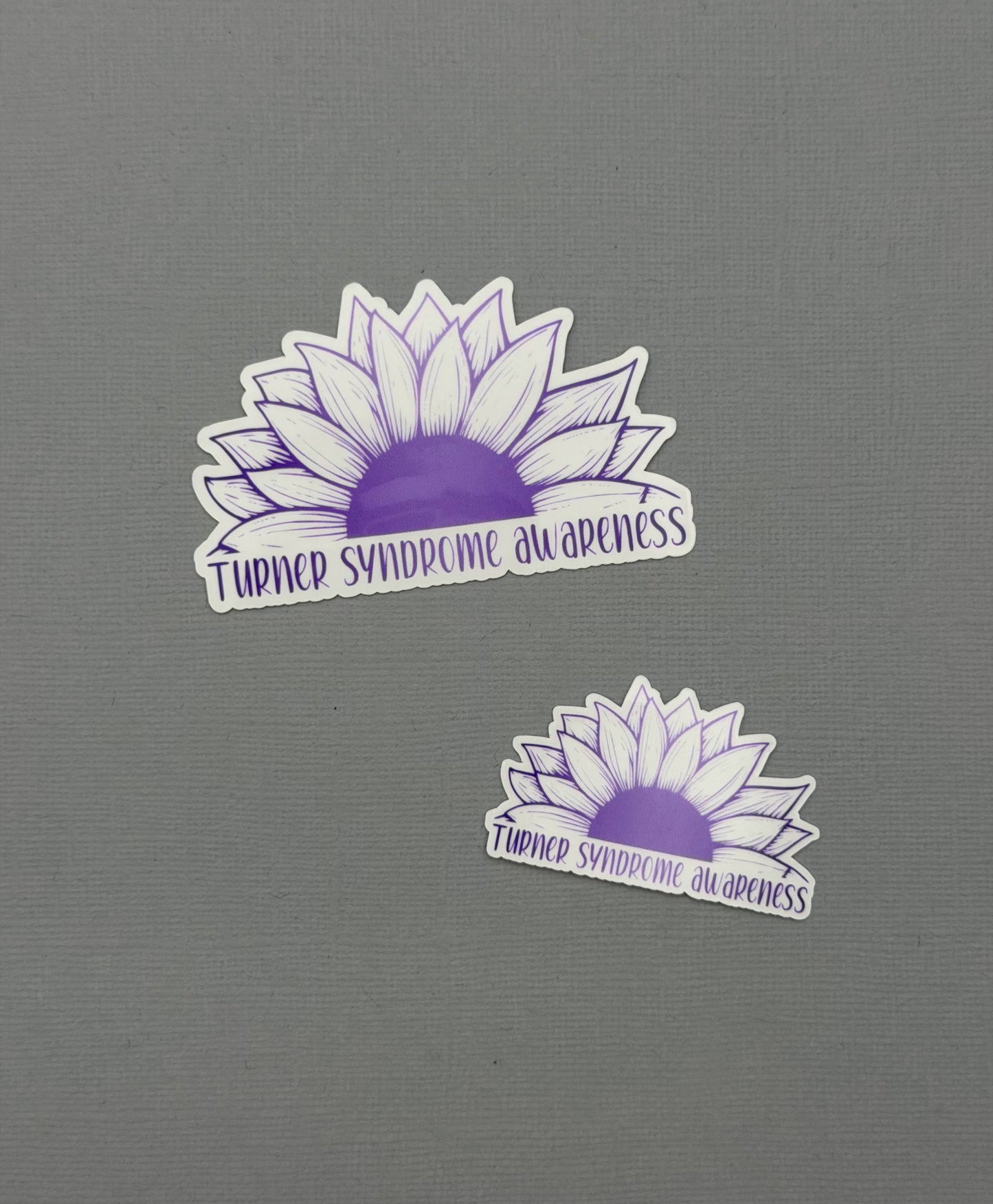Turner Syndrome Awareness Sunflower Sticker or Magnet