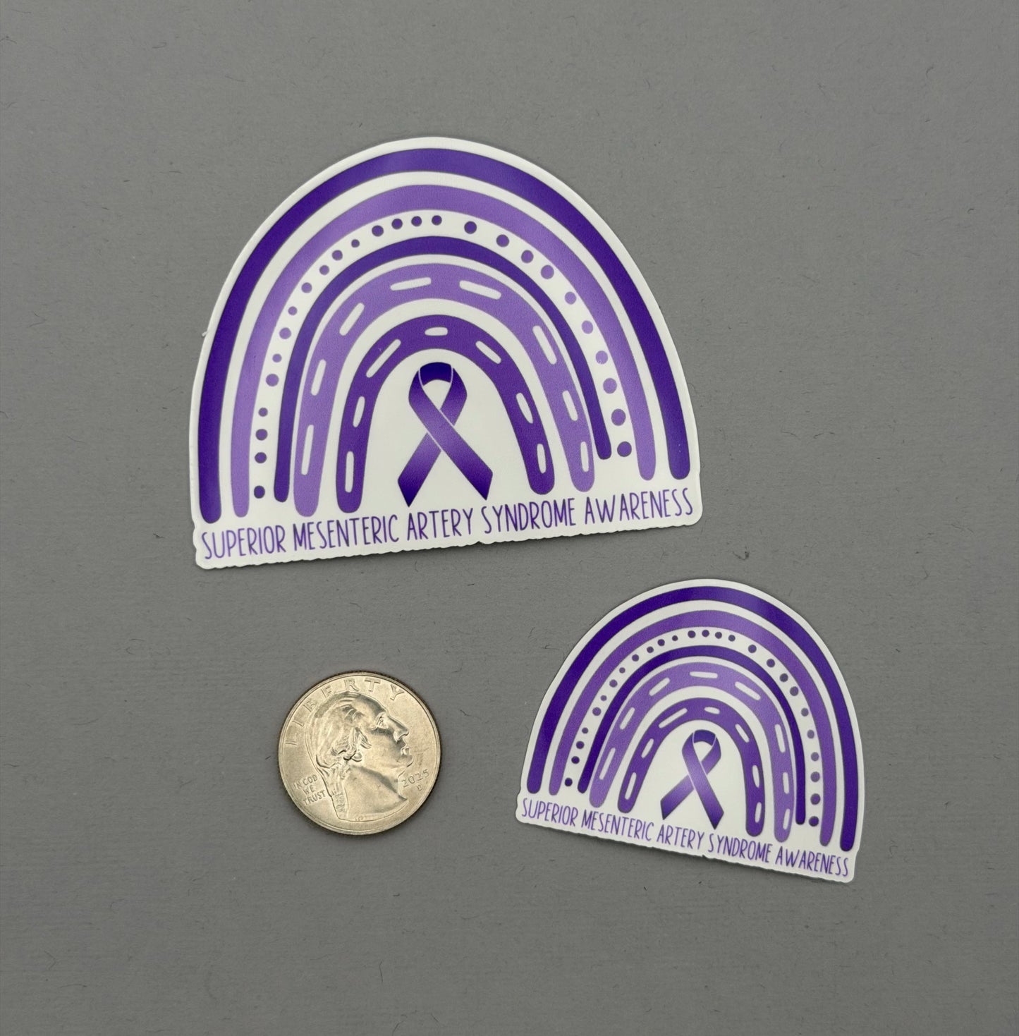 Superior Mesenteric Artery Syndrome Awareness Rainbow Sticker