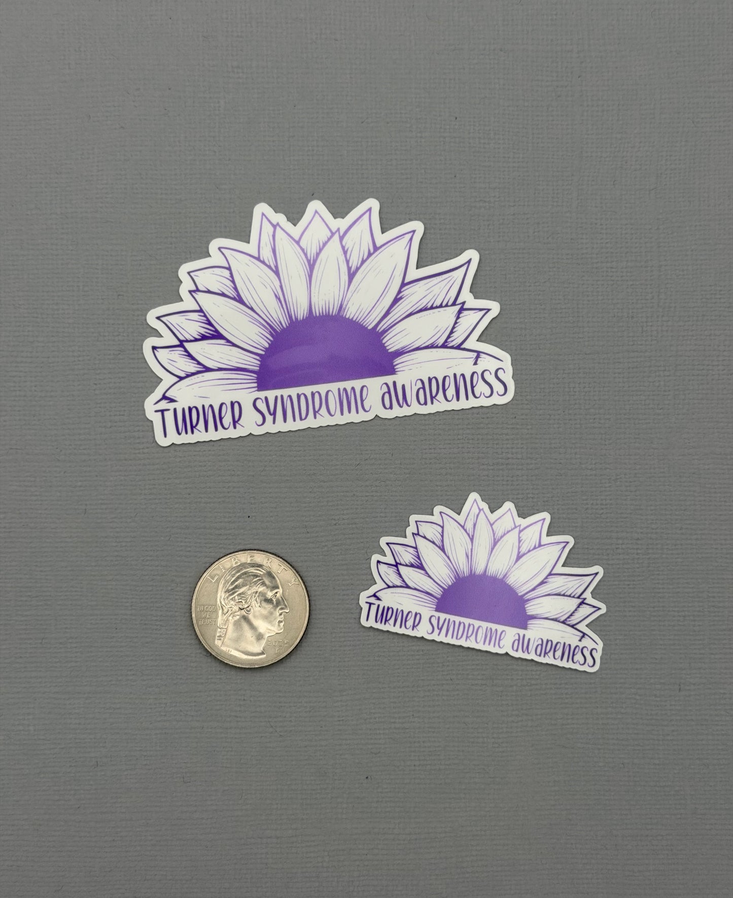 Turner Syndrome Awareness Sunflower Sticker or Magnet