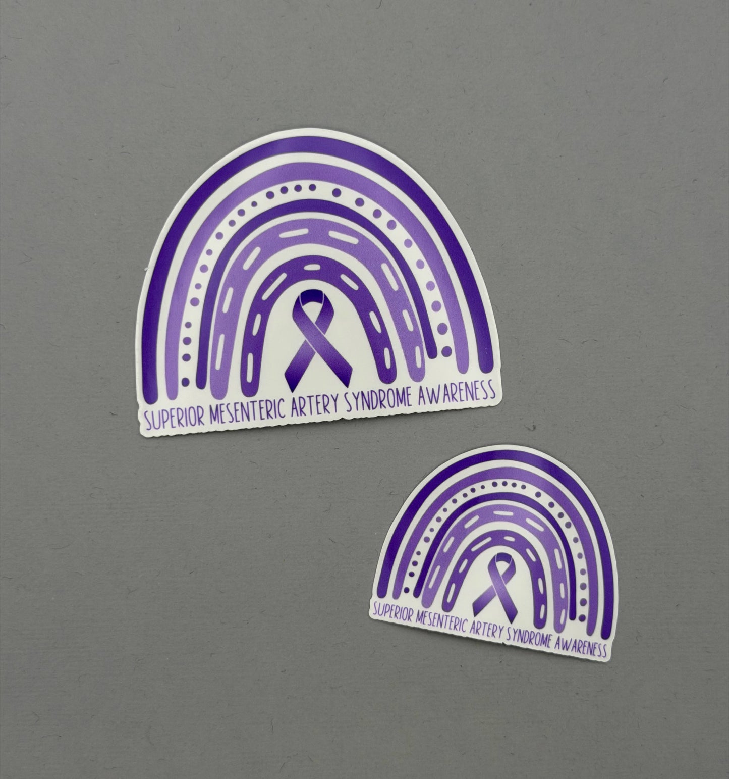 Superior Mesenteric Artery Syndrome Awareness Rainbow Sticker