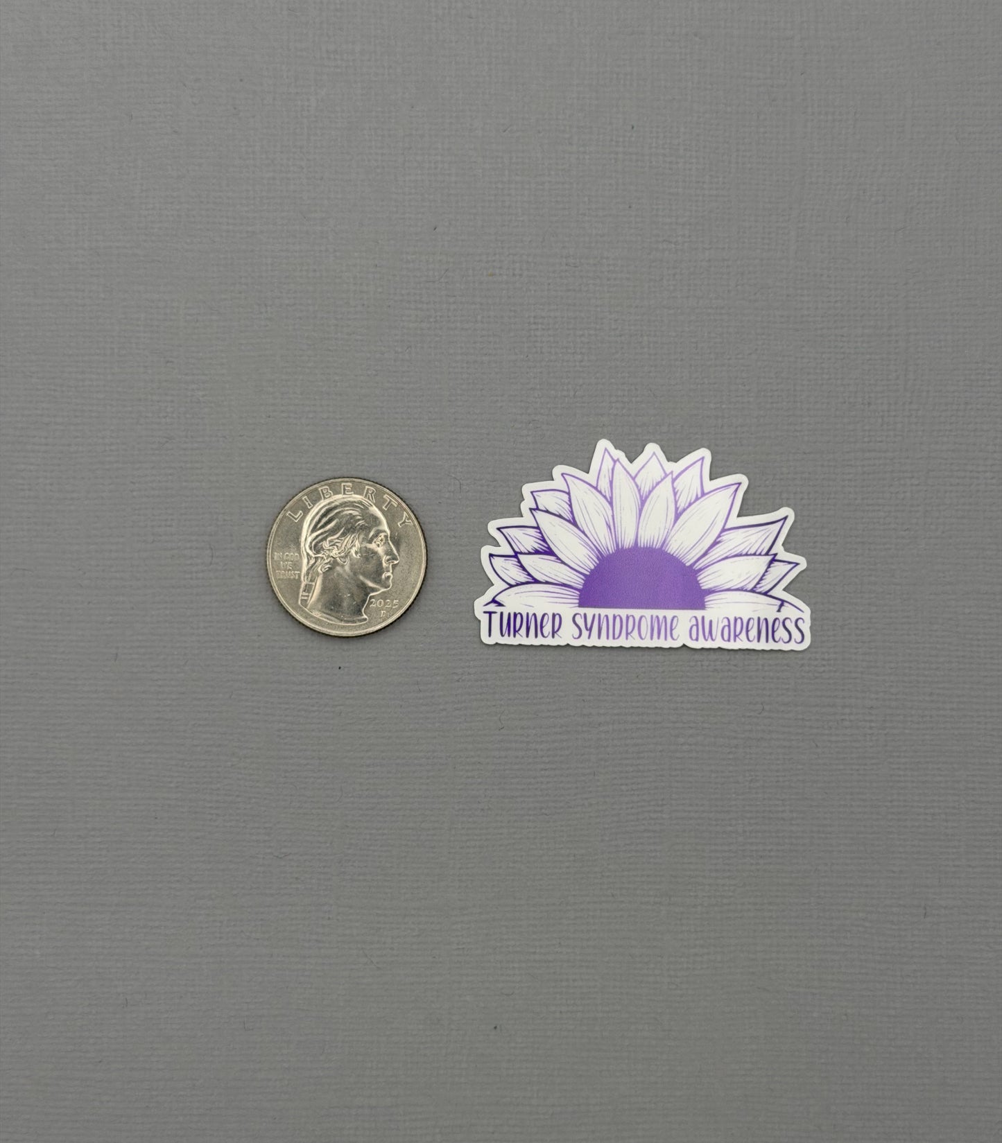 Turner Syndrome Awareness Sunflower Sticker or Magnet