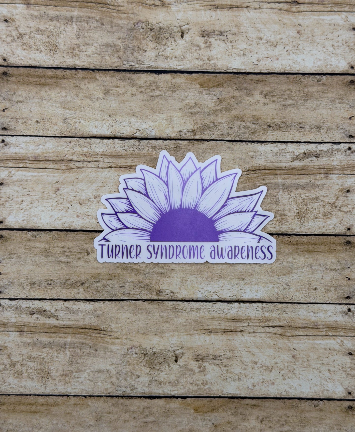 Turner Syndrome Awareness Sunflower Sticker or Magnet
