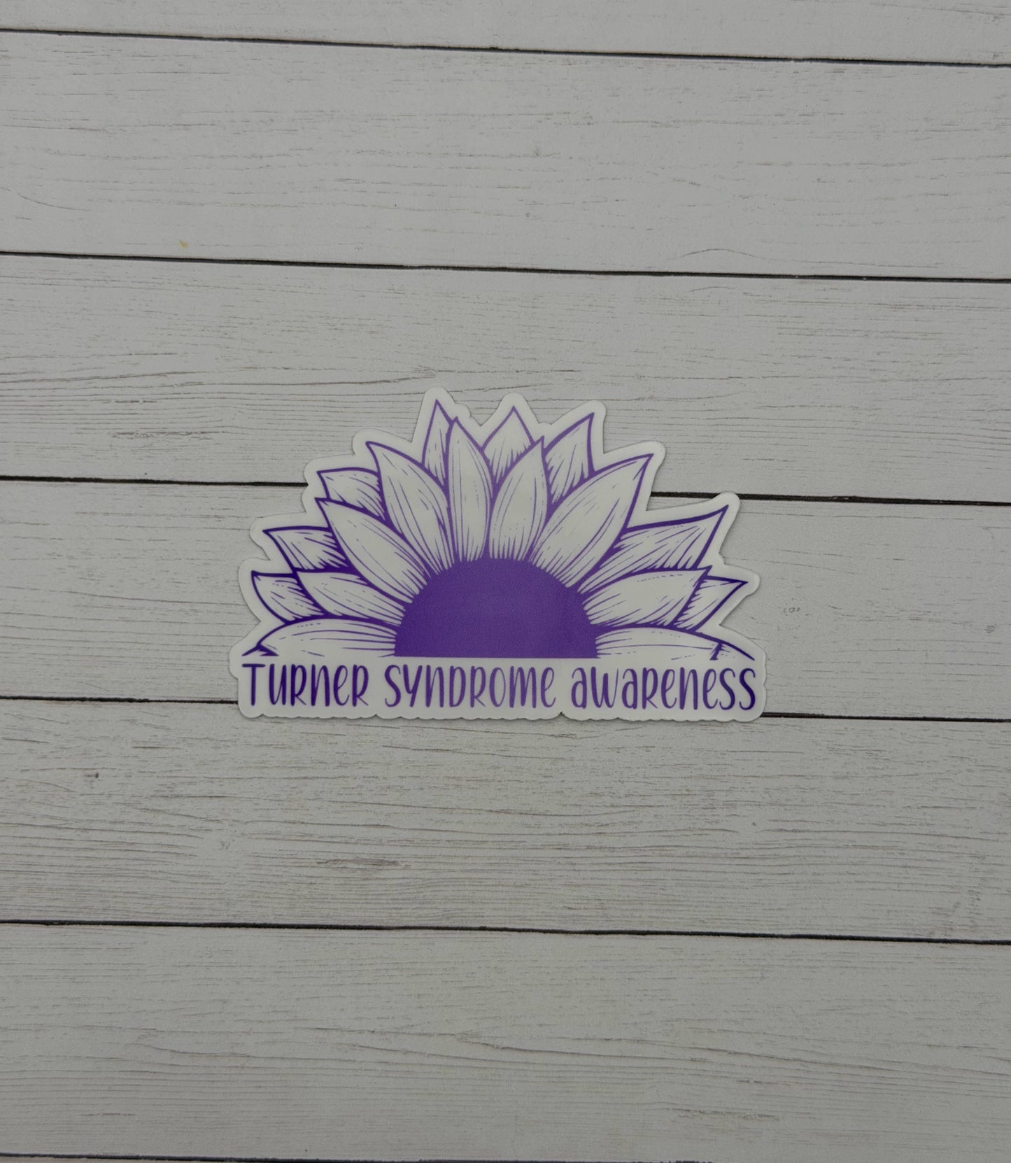 Turner Syndrome Awareness Sunflower Sticker or Magnet