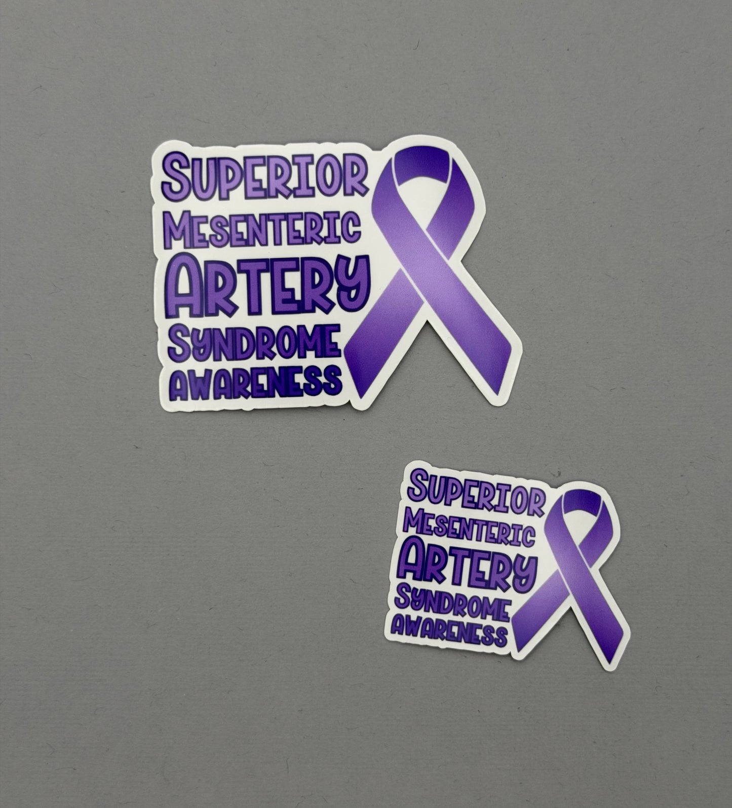 Superior Mesenteric Artery Syndrome Awareness with Ribbon Sticker