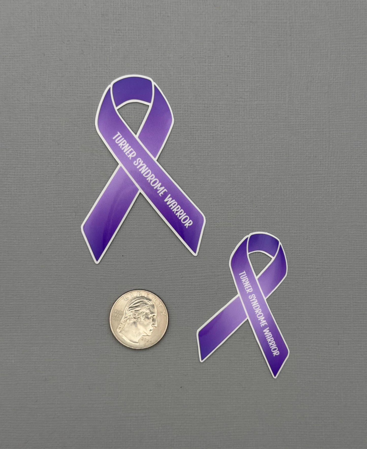 Turner Syndrome Warrior Ribbon Sticker or Magnet
