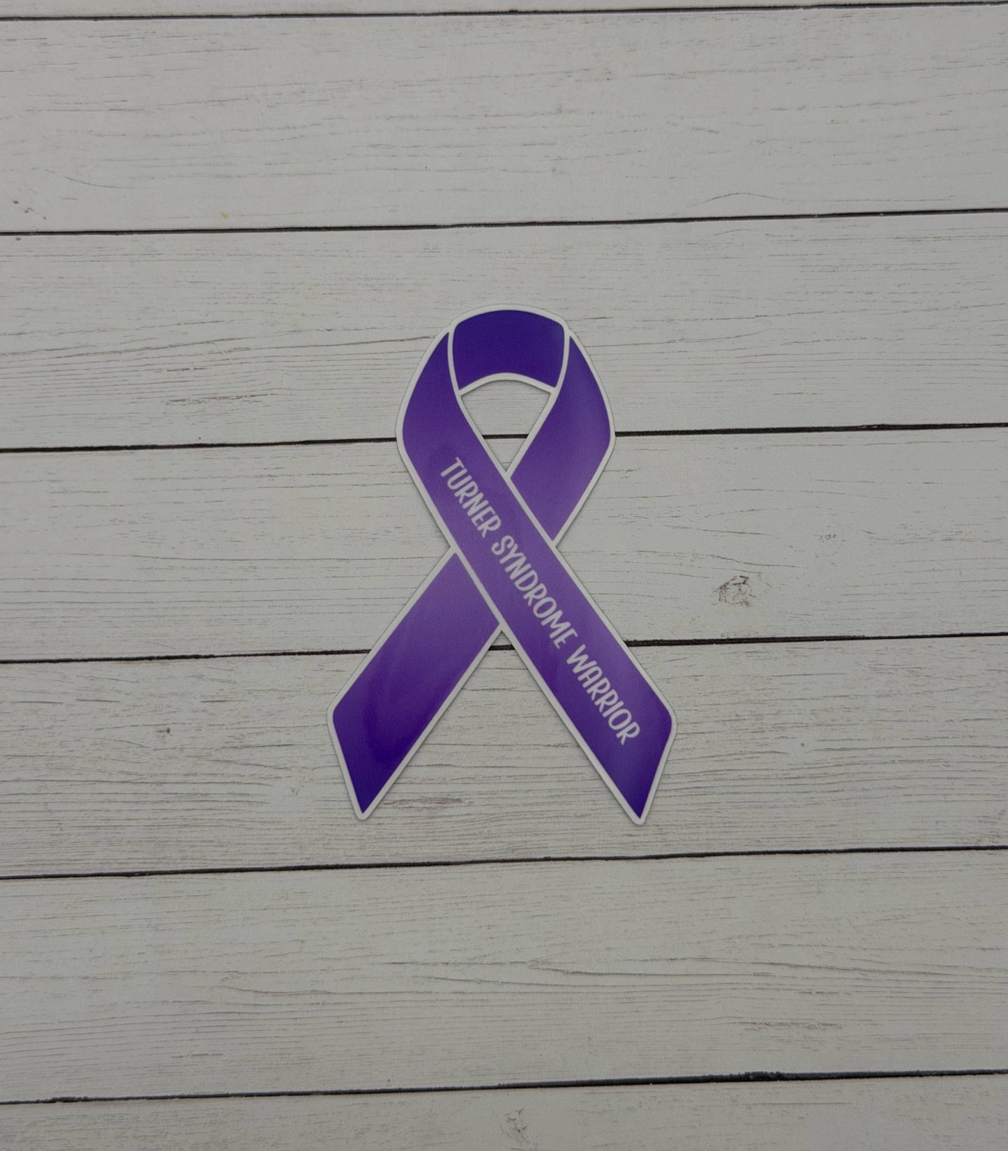 Turner Syndrome Warrior Ribbon Sticker or Magnet