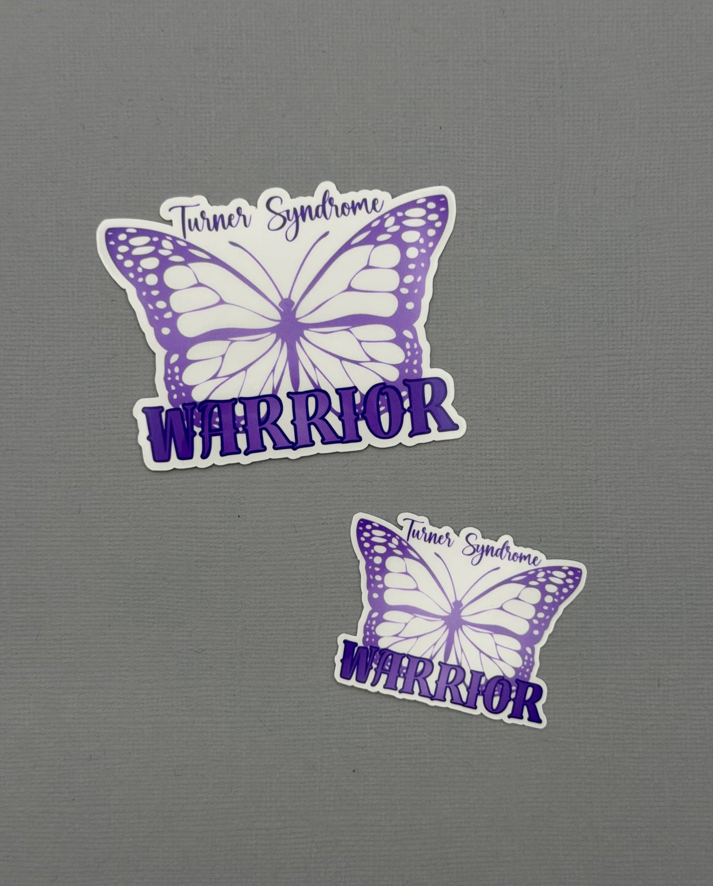 Turner Syndrome Warrior Butterfly Sticker or Magnet