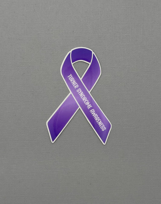 Turner Syndrome Awareness Ribbon Sticker or Magnet
