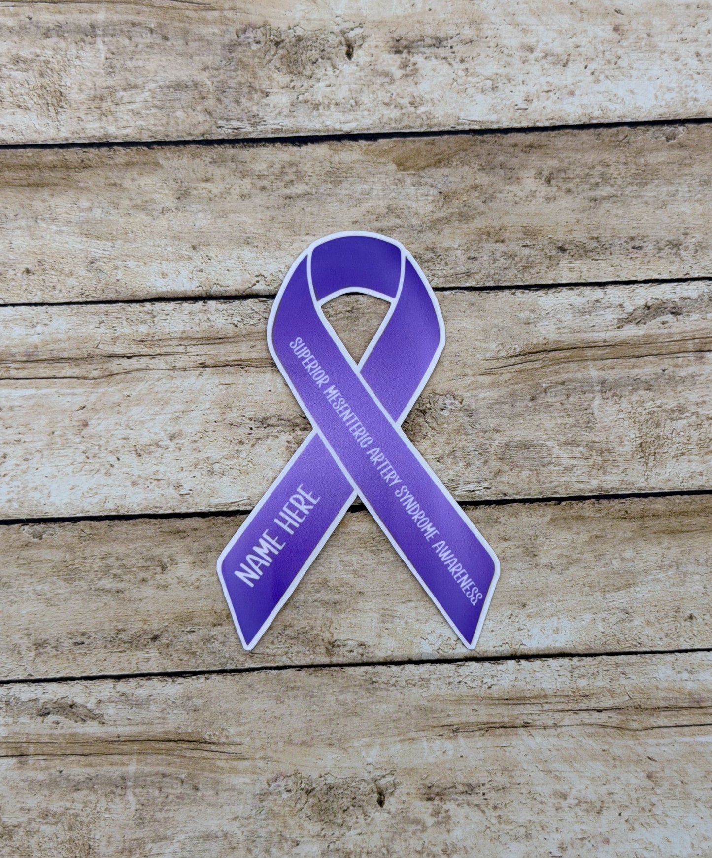 Superior Mesenteric Artery Syndrome Custom Ribbon Sticker