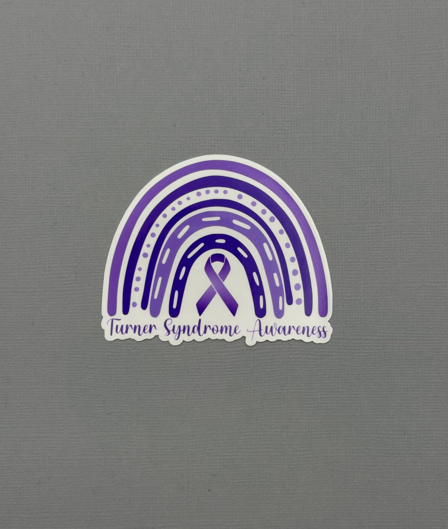 Turner Syndrome Awareness Rainbow Sticker or Magnet
