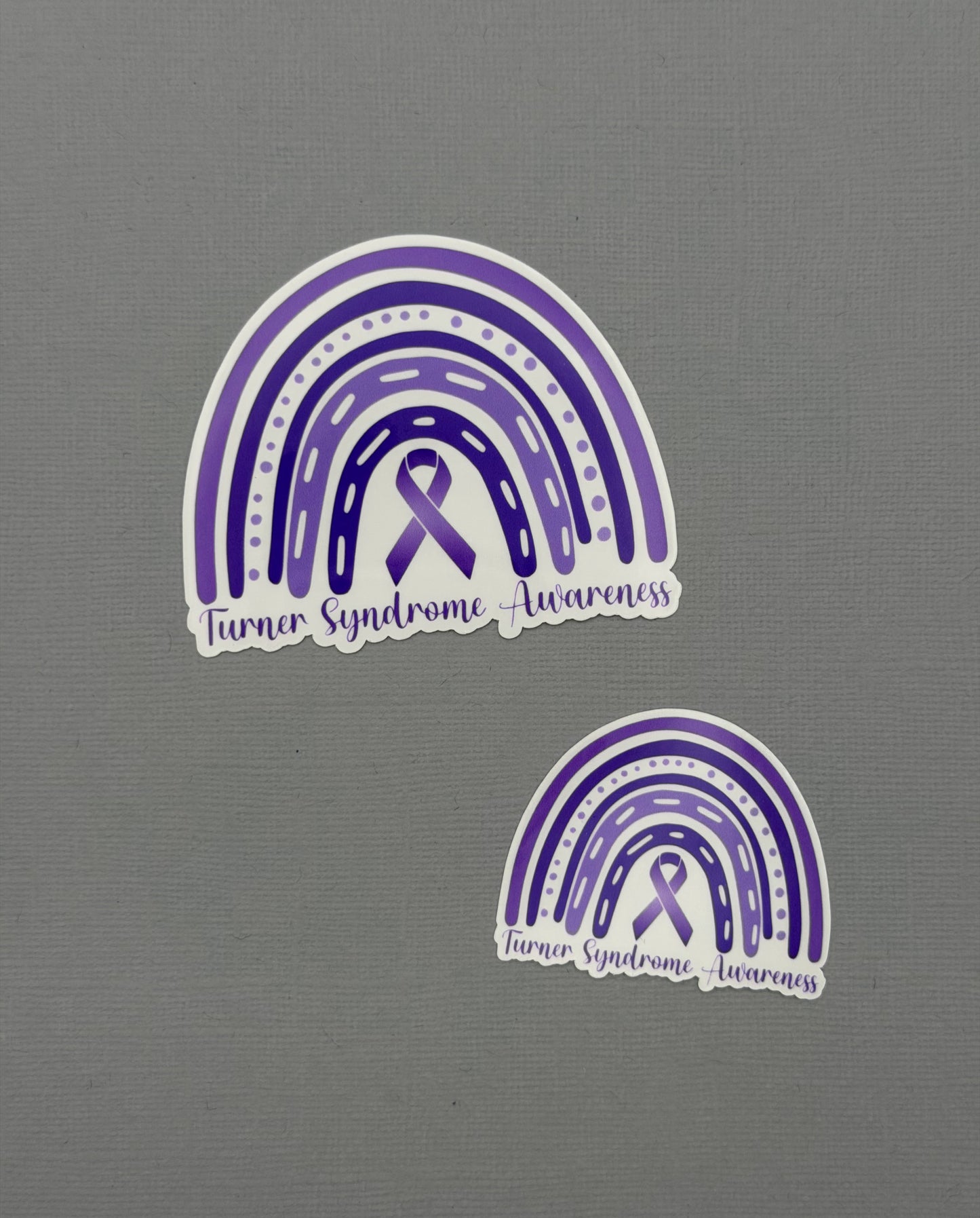 Turner Syndrome Awareness Rainbow Sticker or Magnet