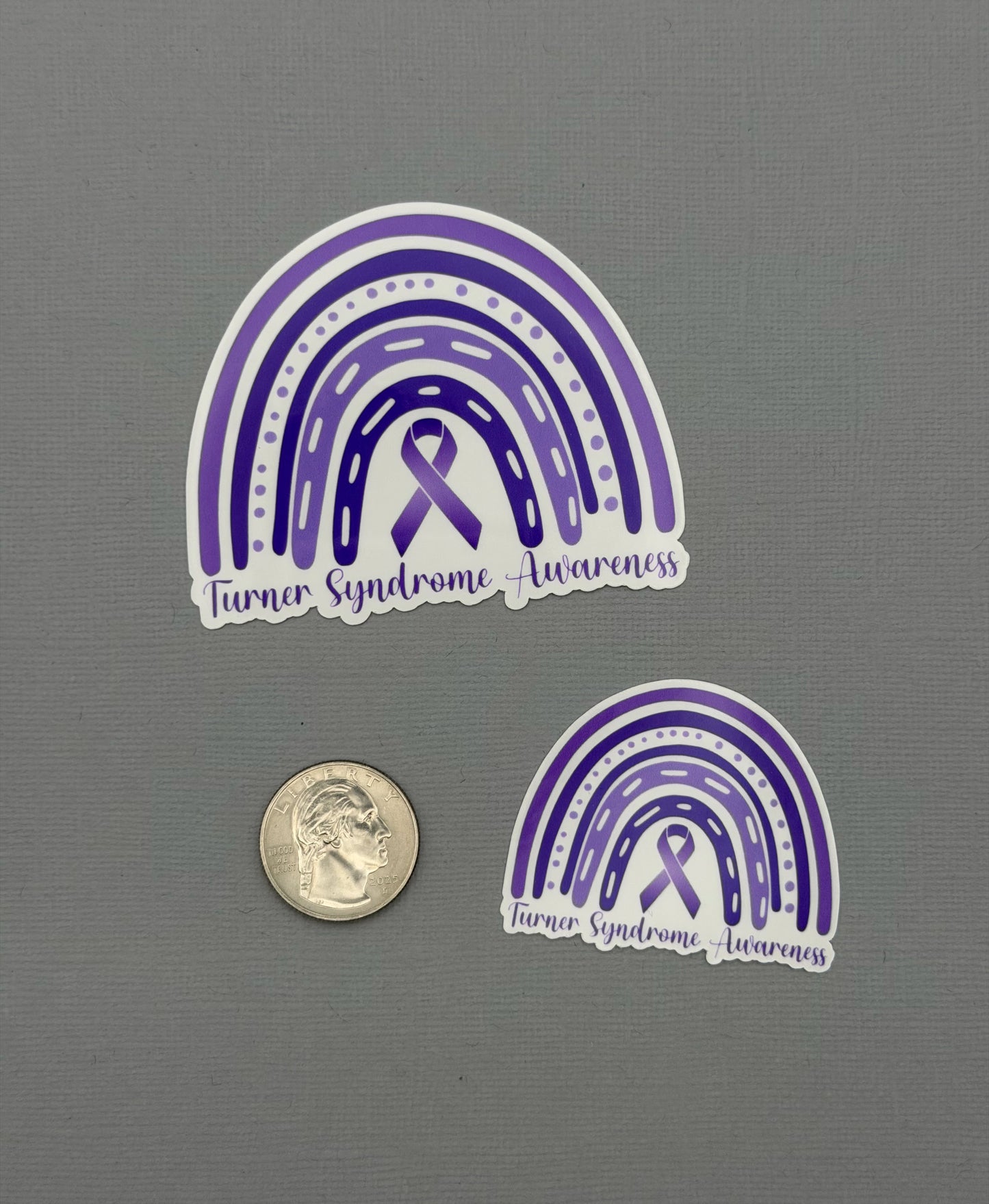 Turner Syndrome Awareness Rainbow Sticker or Magnet