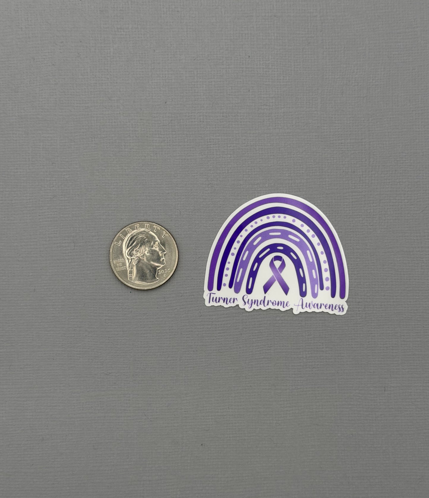Turner Syndrome Awareness Rainbow Sticker or Magnet