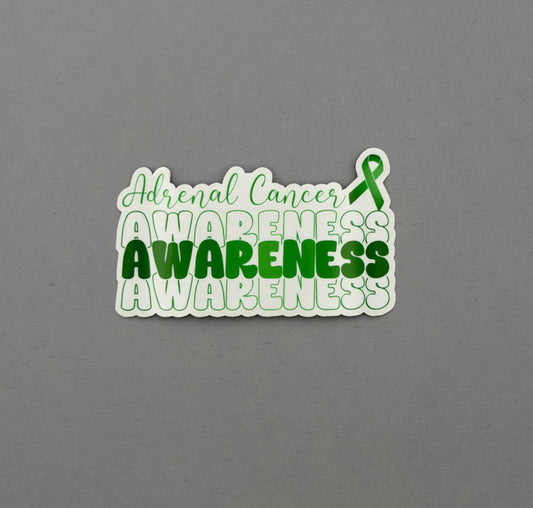 Adrenal Cancer Awareness Sticker