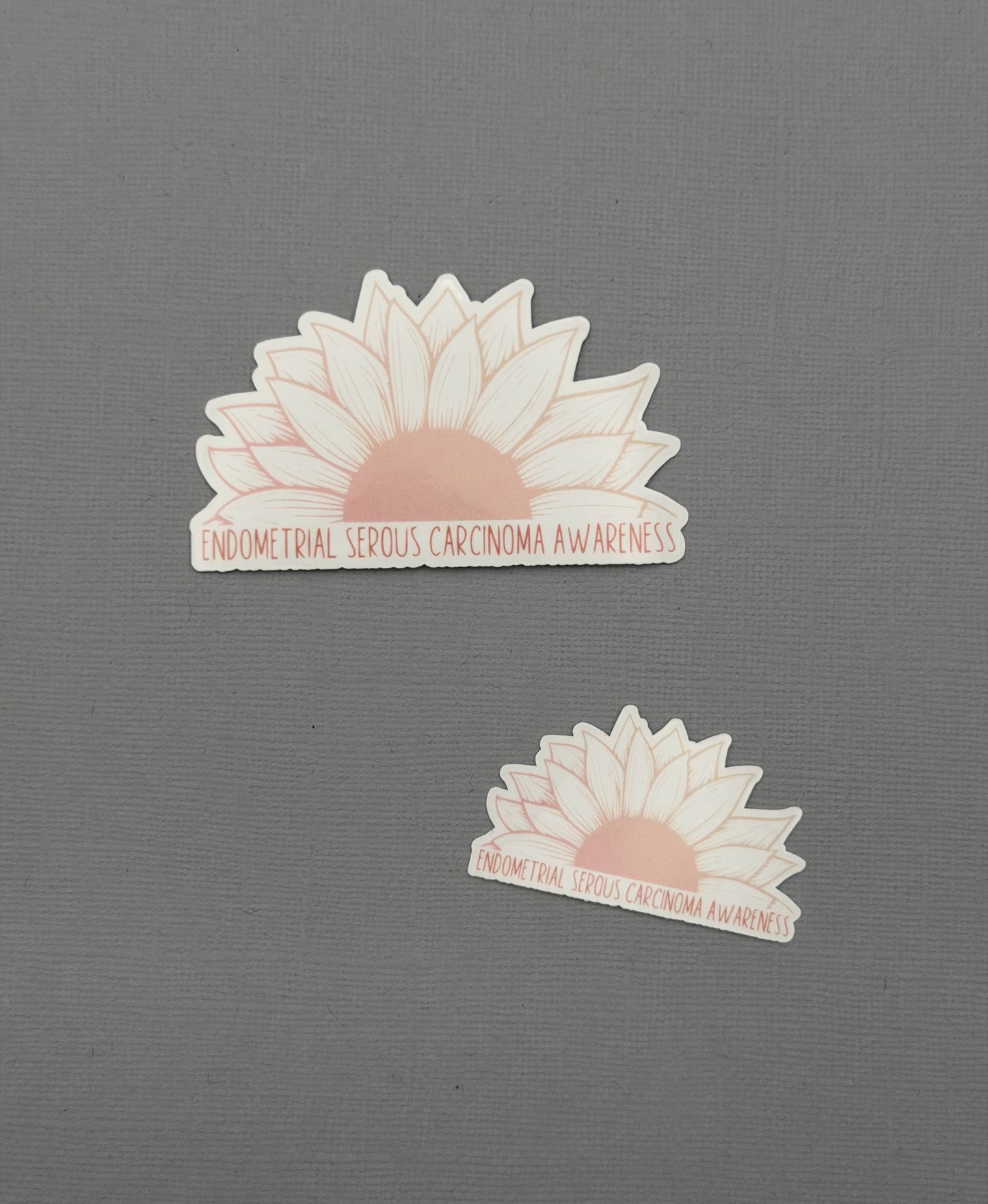 Endometrial Serous Carcinoma Awareness Sunflower Sticker or Magnet
