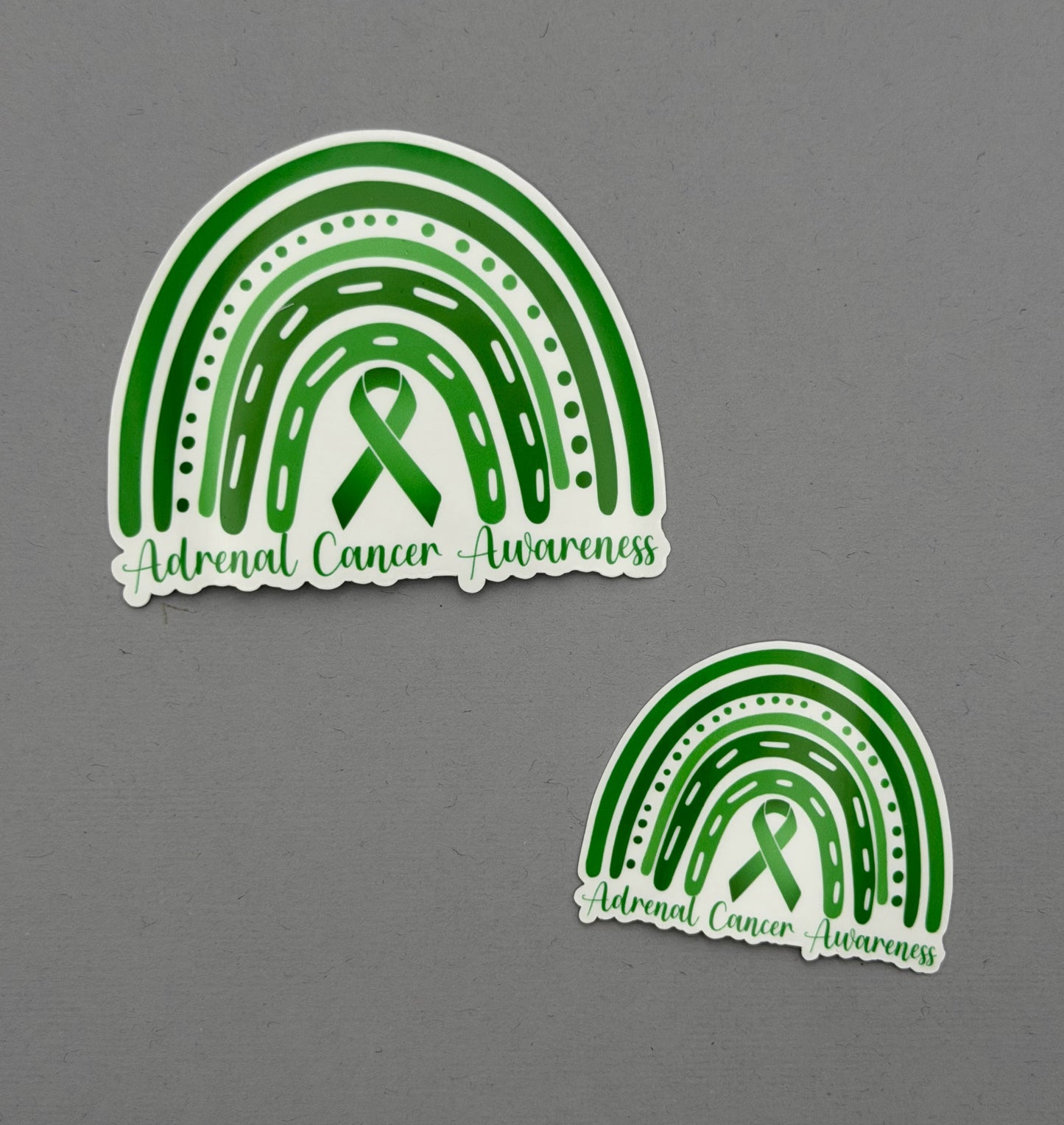 Adrenal Cancer Awareness Rainbow Sticker