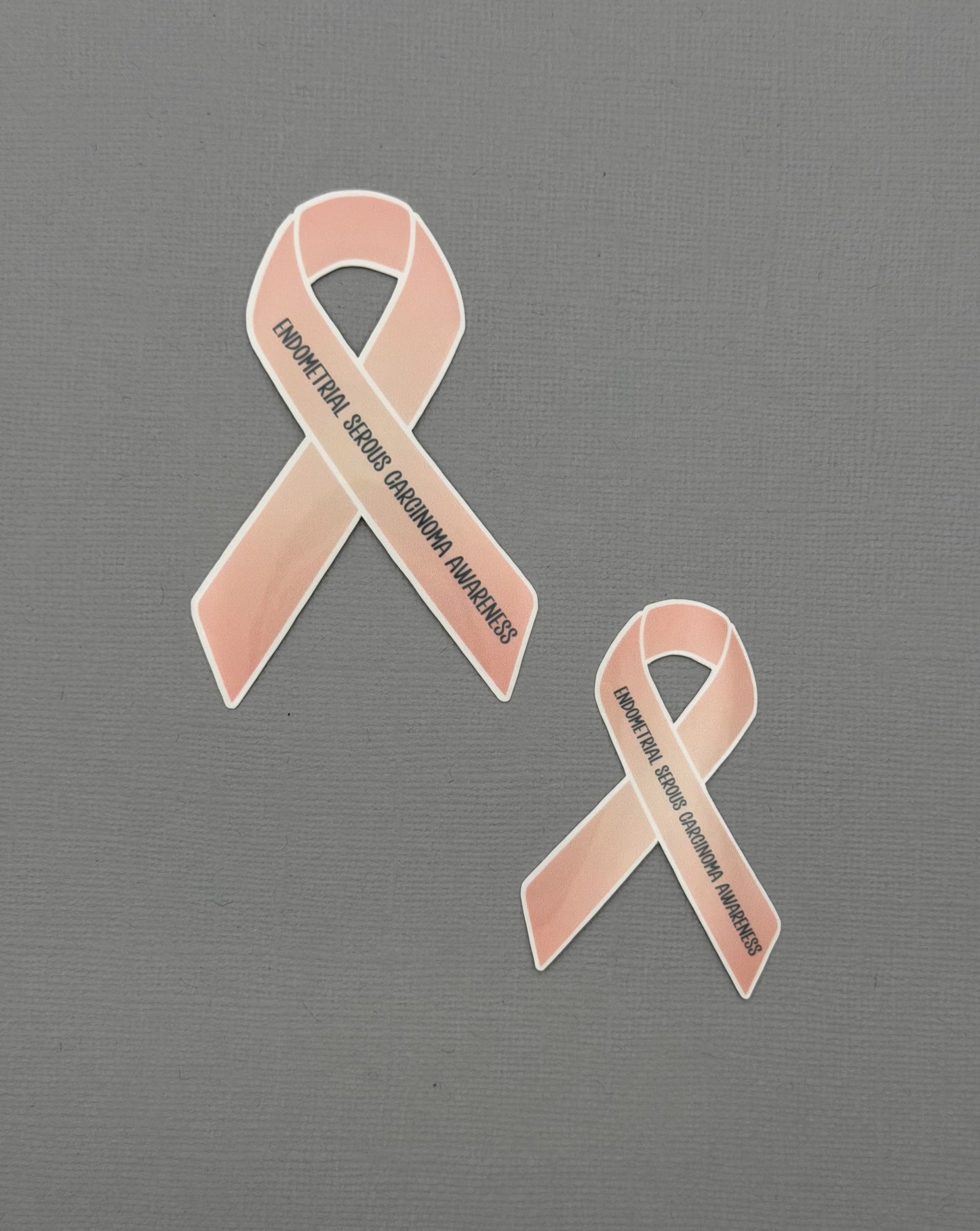 Endometrial Serous Carcinoma Awareness Ribbon Sticker or Magnet