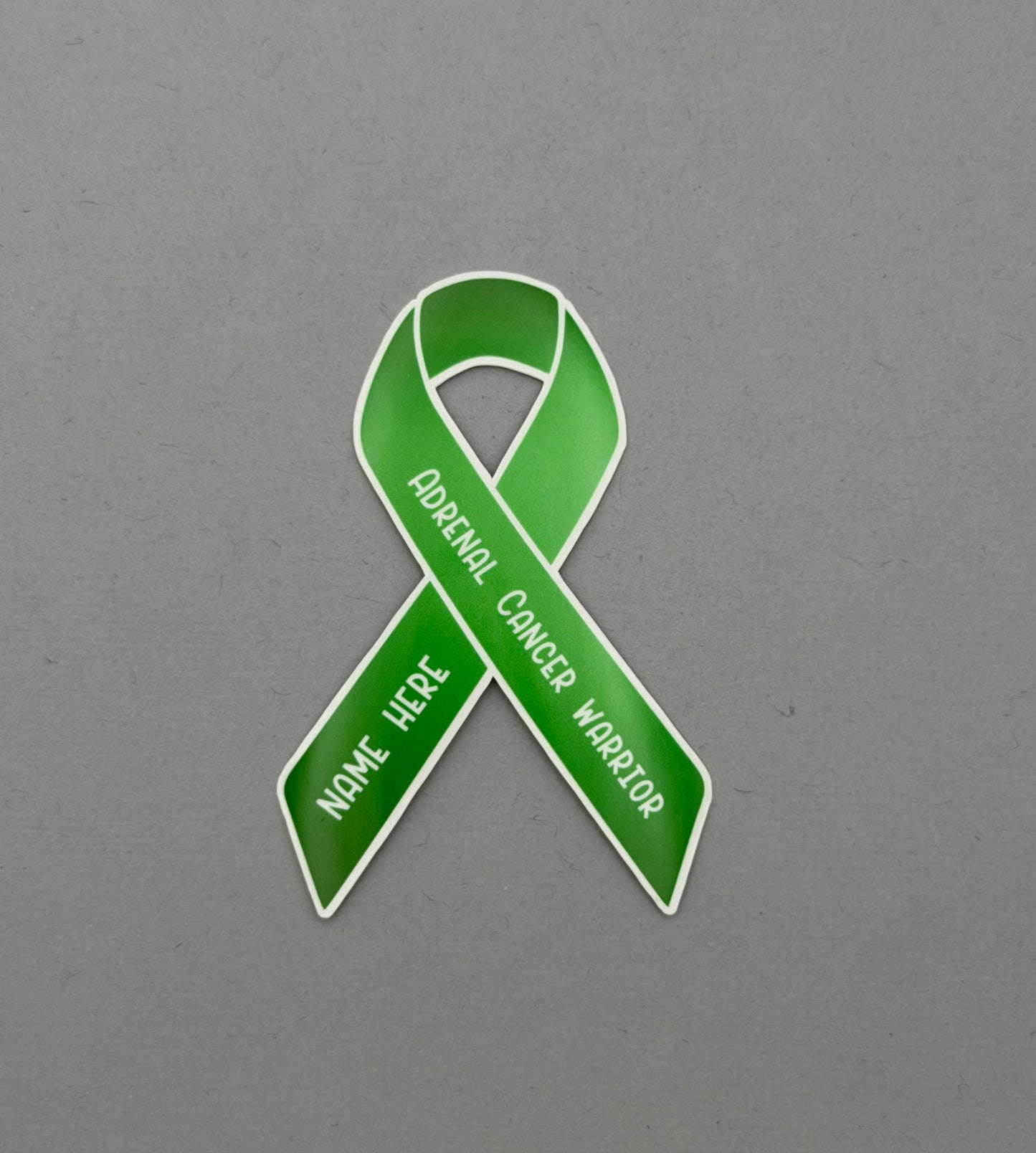 Adrenal Cancer Warrior Custom Ribbon Sticker
