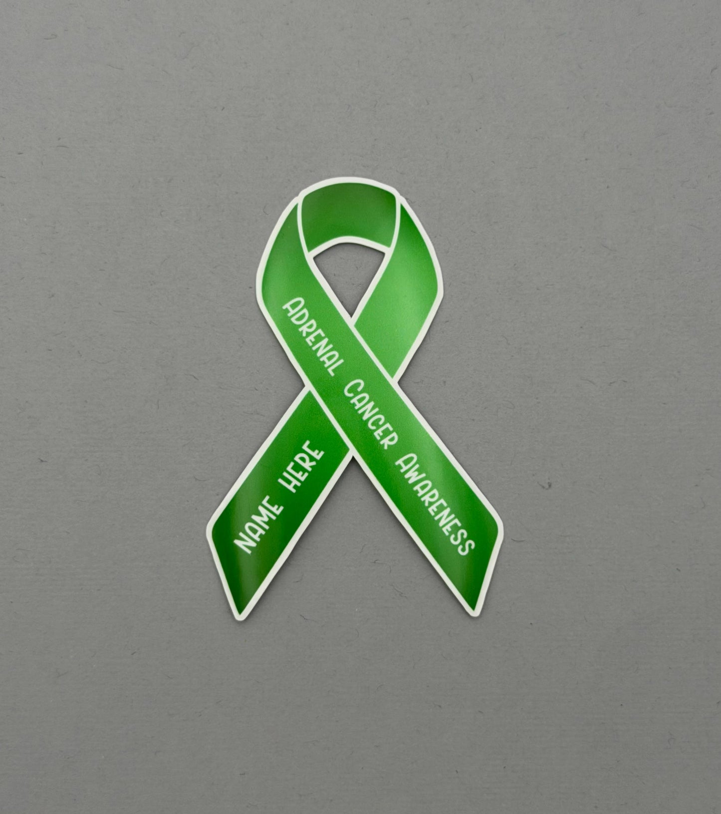 Adrenal Cancer Awareness Custom Ribbon Sticker