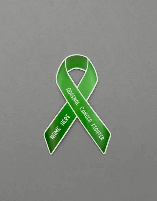 Adrenal Cancer Fighter Custom Ribbon Sticker