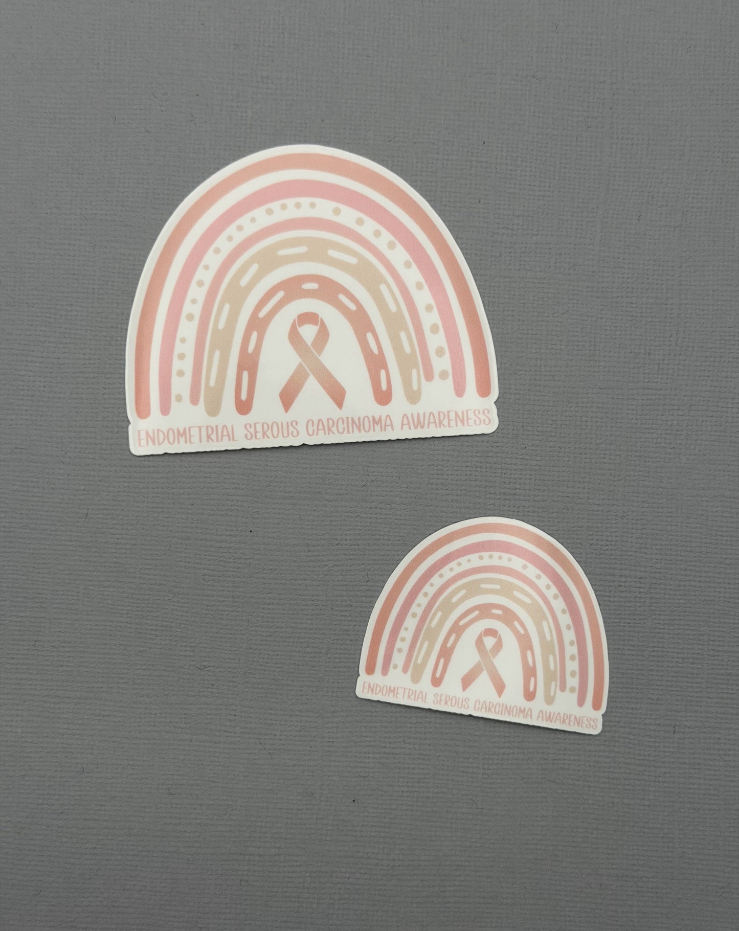 Endometrial Serous Carcinoma Awareness Rainbow Sticker or Magnet