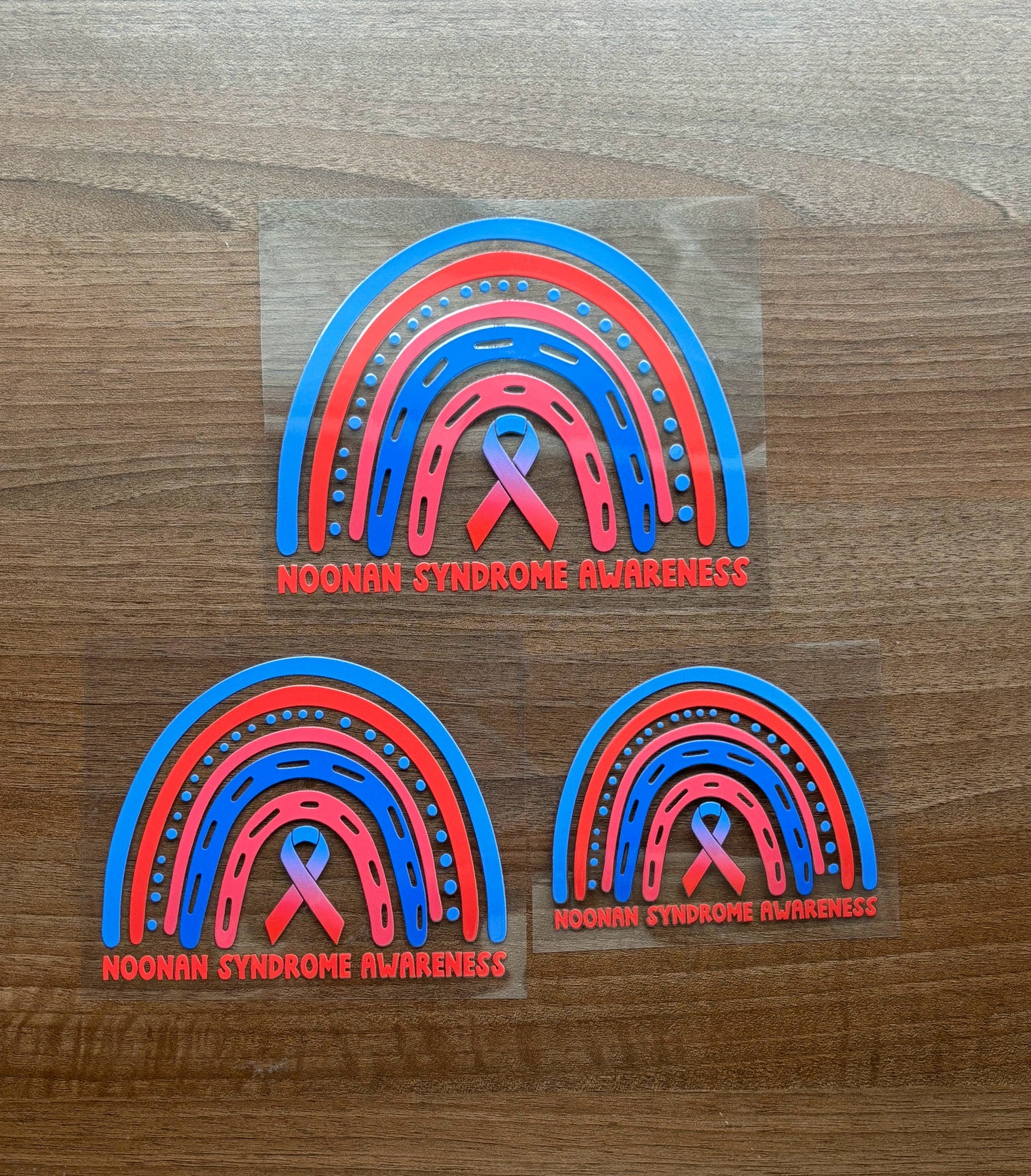 Noonan Syndrome Awareness Rainbow Car Decal