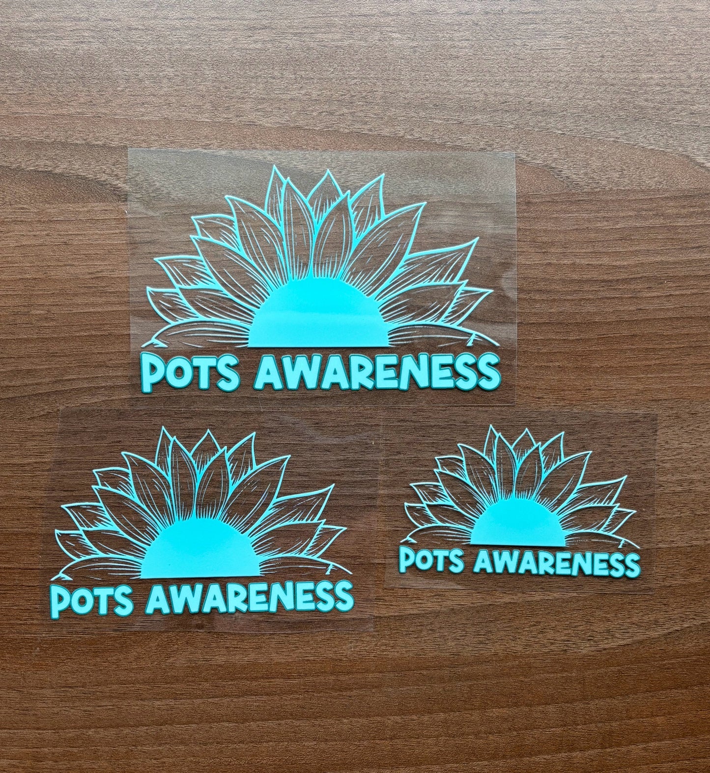 POTS Awareness Sunflower Car Decal