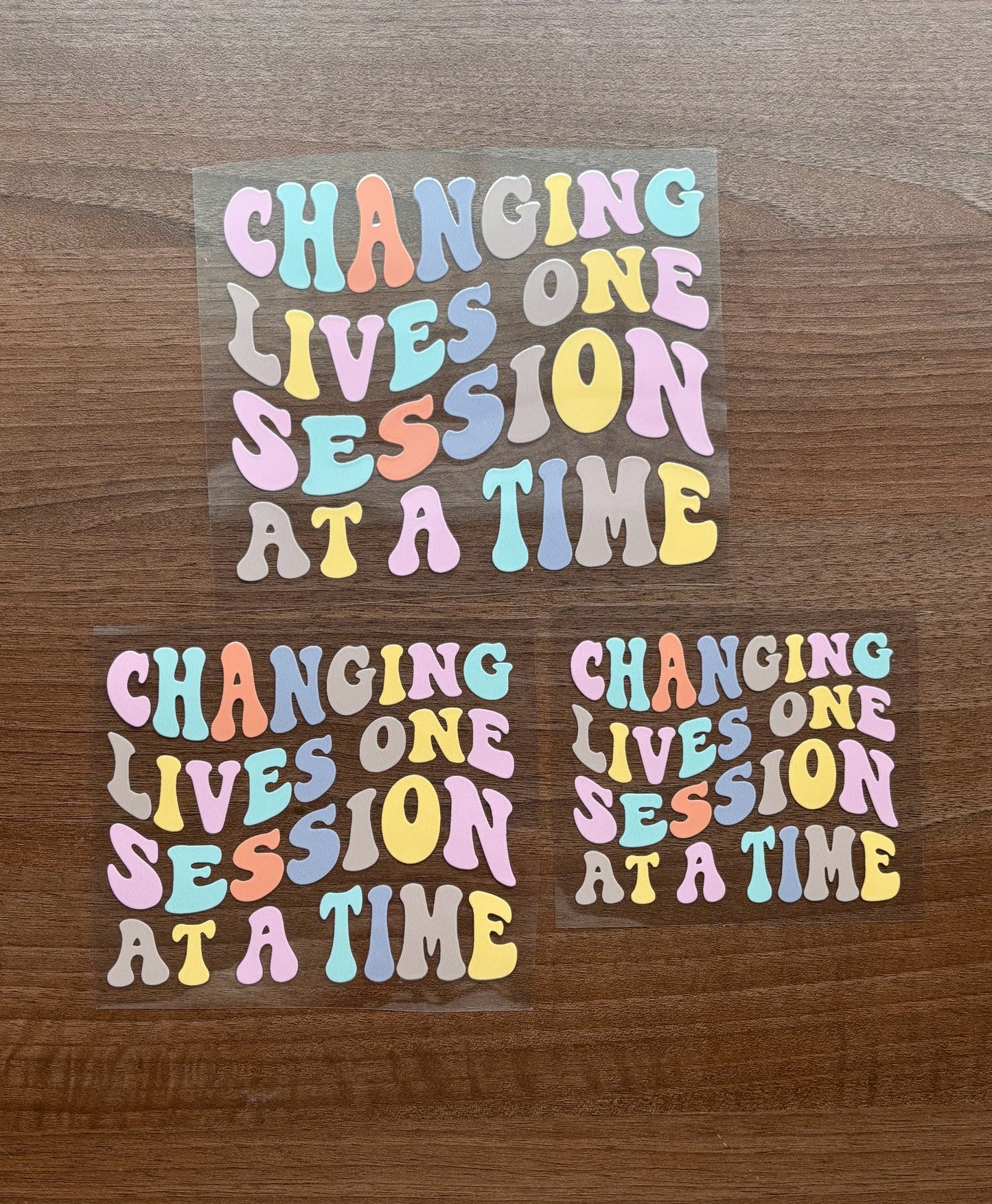 Changing Lives One Session at a Time Car Decal