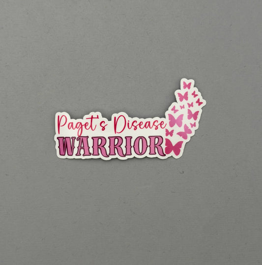 Paget’s Disease Warrior Butterflies Sticker | Paget's Disease of the Breast