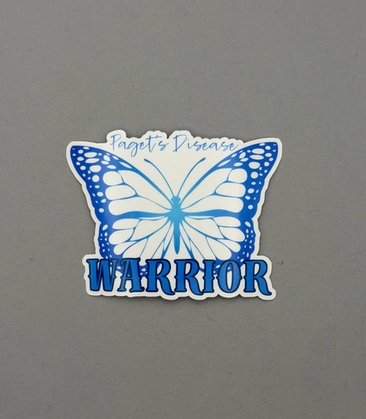 Paget’s Disease Warrior Butterfly Sticker | Paget's Disease of the Bone
