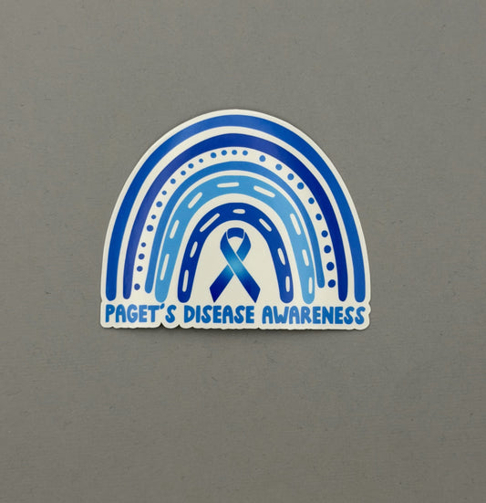 Paget’s Disease Awareness Rainbow Sticker | Paget's Disease of the Bone