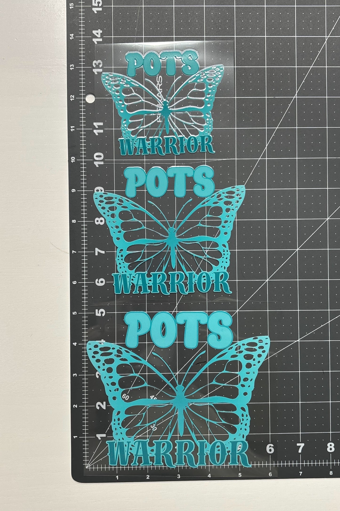 POTS Warrior Butterfly Car Decal