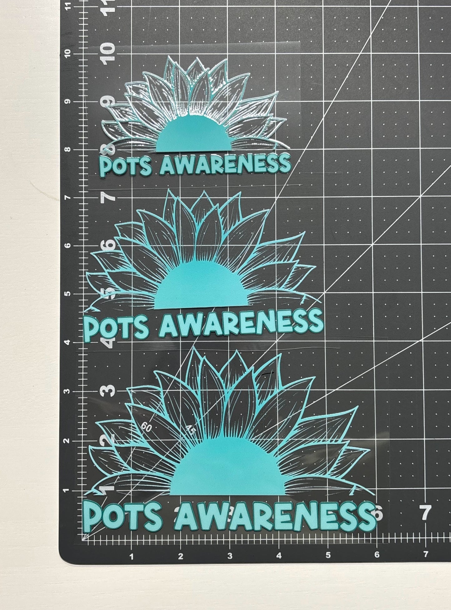 POTS Awareness Sunflower Car Decal