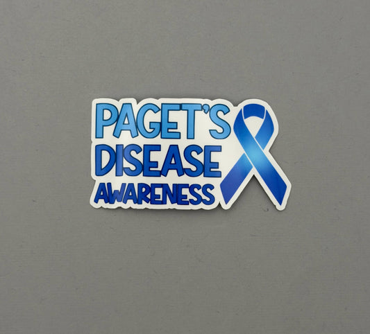 Paget’s Disease Awareness with Ribbon Sticker | Paget's Disease of the Bone