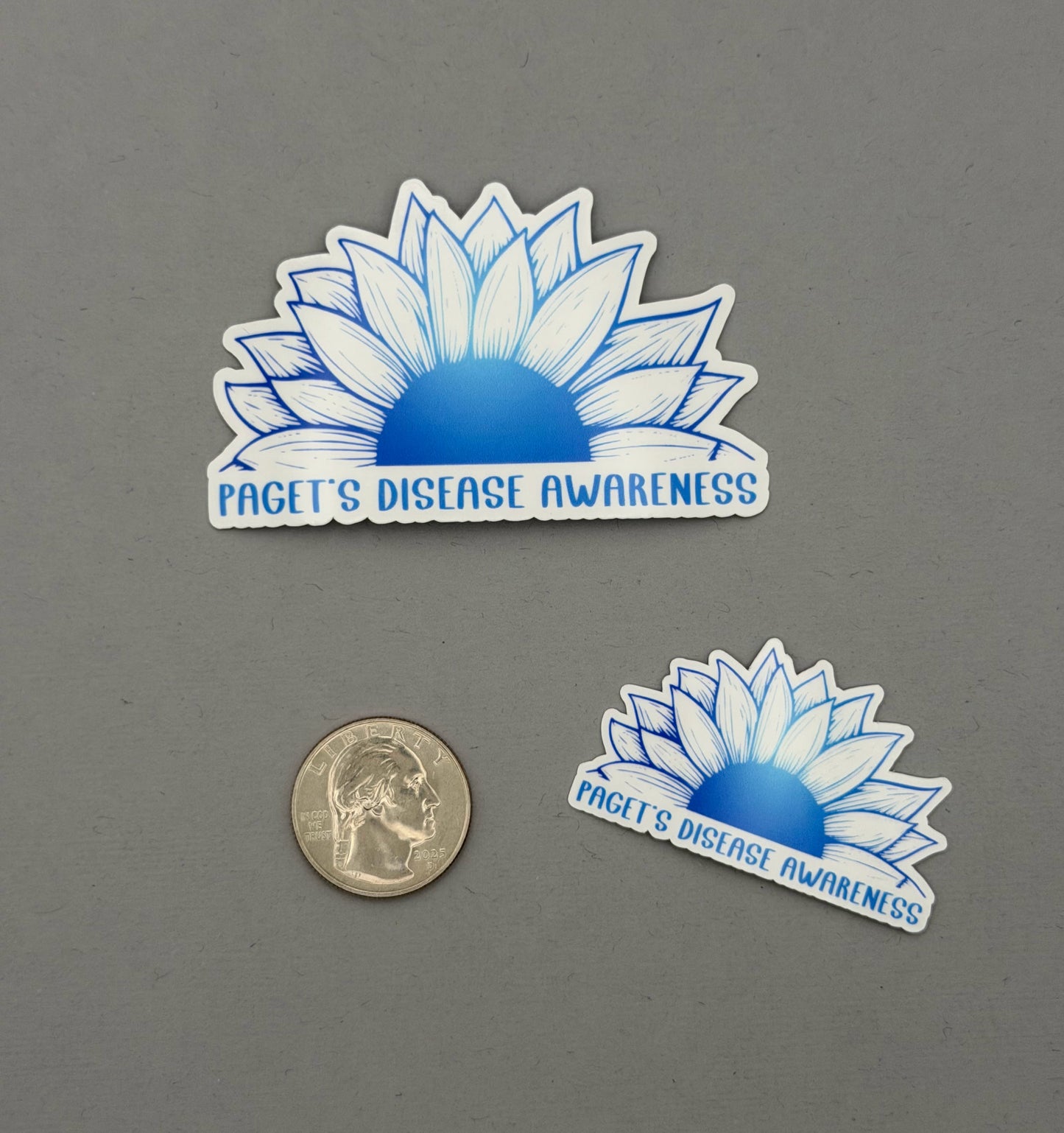 Paget’s Disease Awareness Sunflower Sticker | Paget's Disease of the Bone