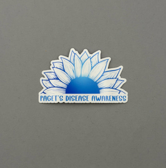 Paget’s Disease Awareness Sunflower Sticker | Paget's Disease of the Bone