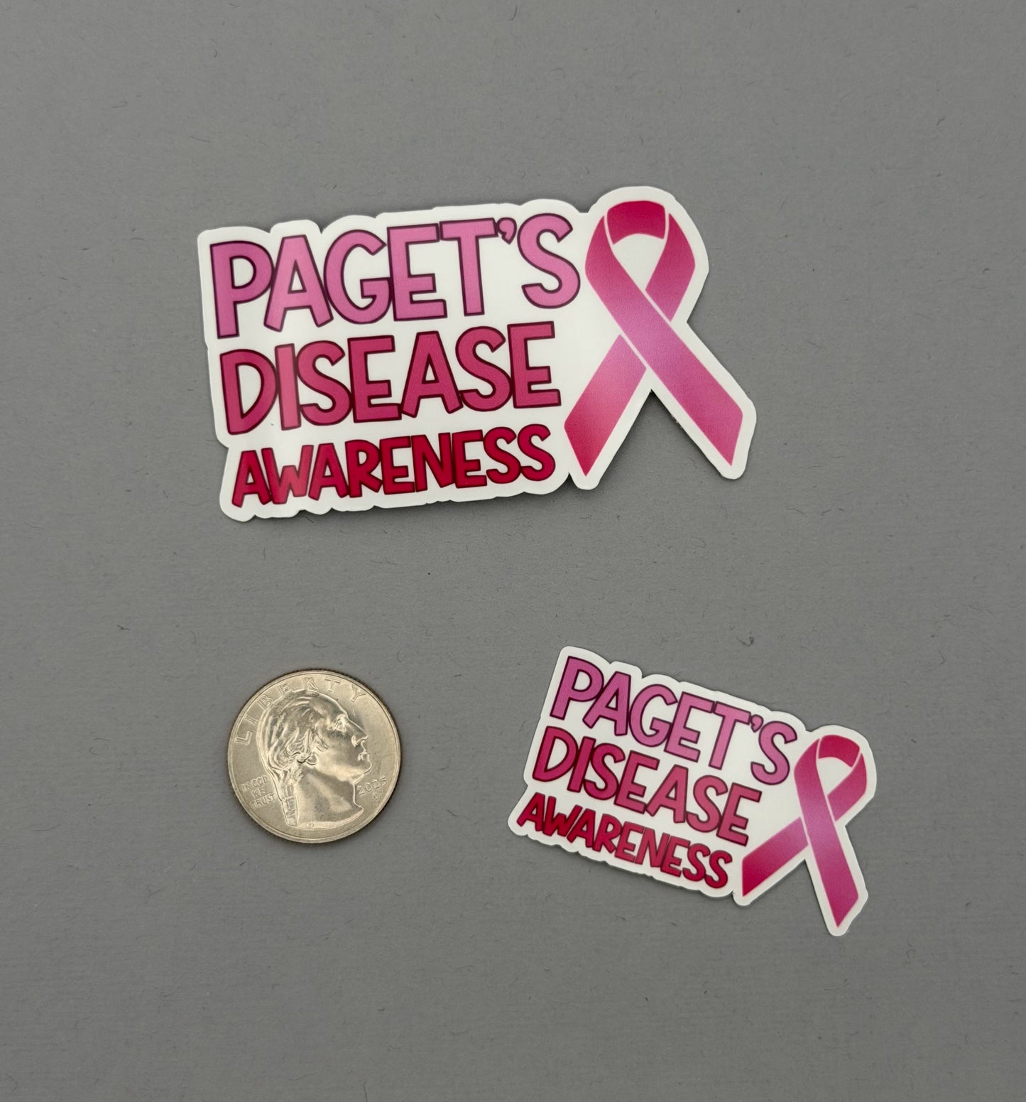 Paget’s Disease Awareness with Ribbon Sticker | Paget's Disease of the Breast